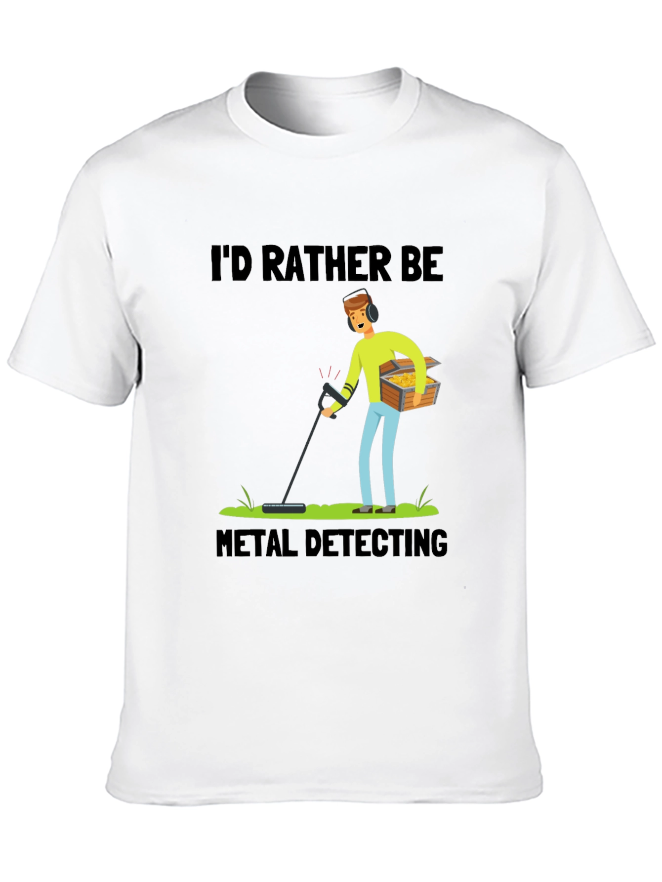 Black Metal Detecting T-Shirt view 10
