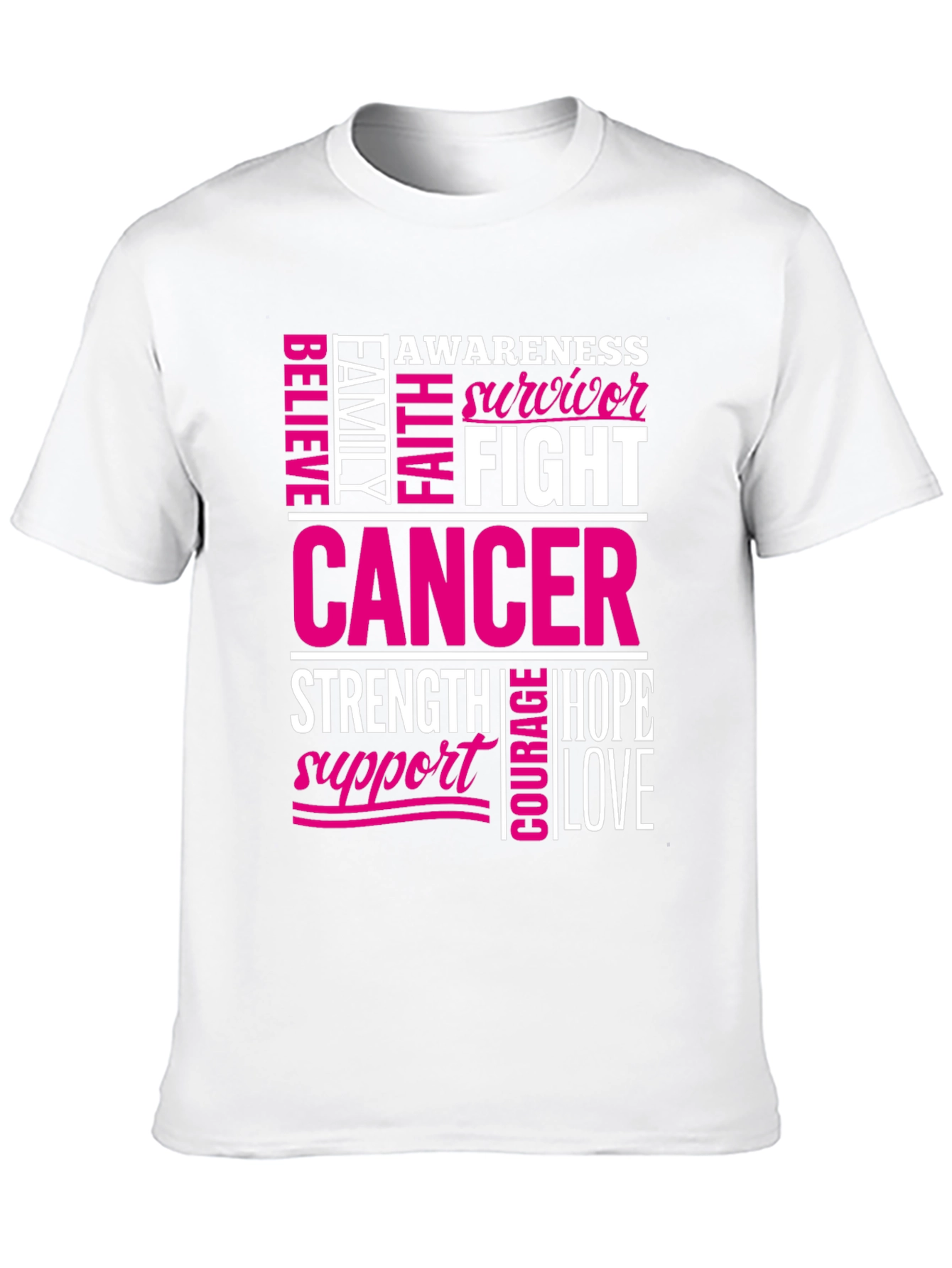 Black Cancer Awareness T-Shirt view 10