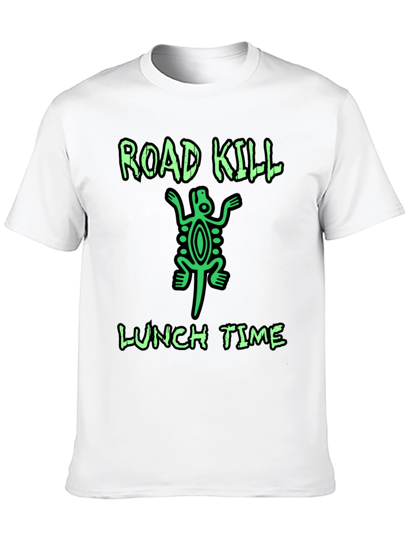 Black Road Kill Lunch Time Graphic T-Shirt view 10
