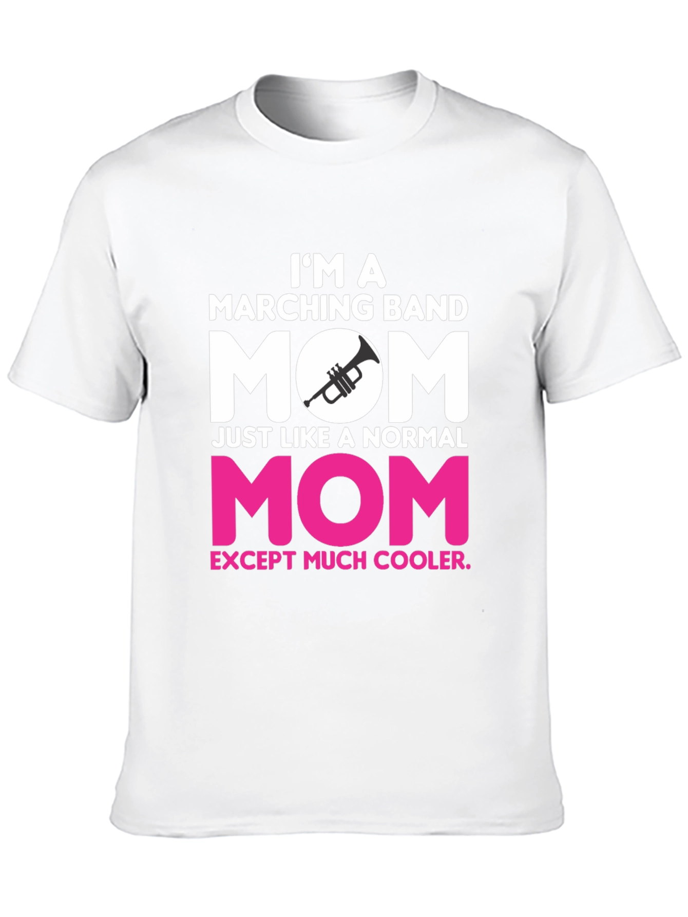 Black Marching Band Mom T-Shirt - Cooler Than Normal! view 10