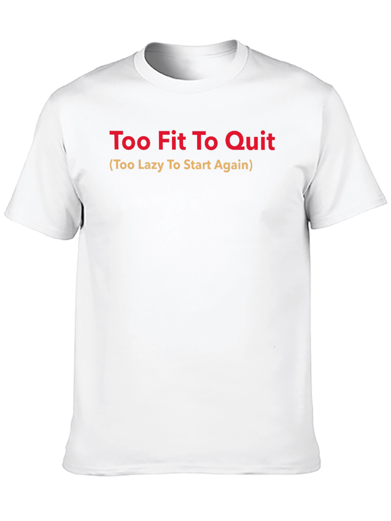 Black Too Fit To Quit Graphic Tee view 10