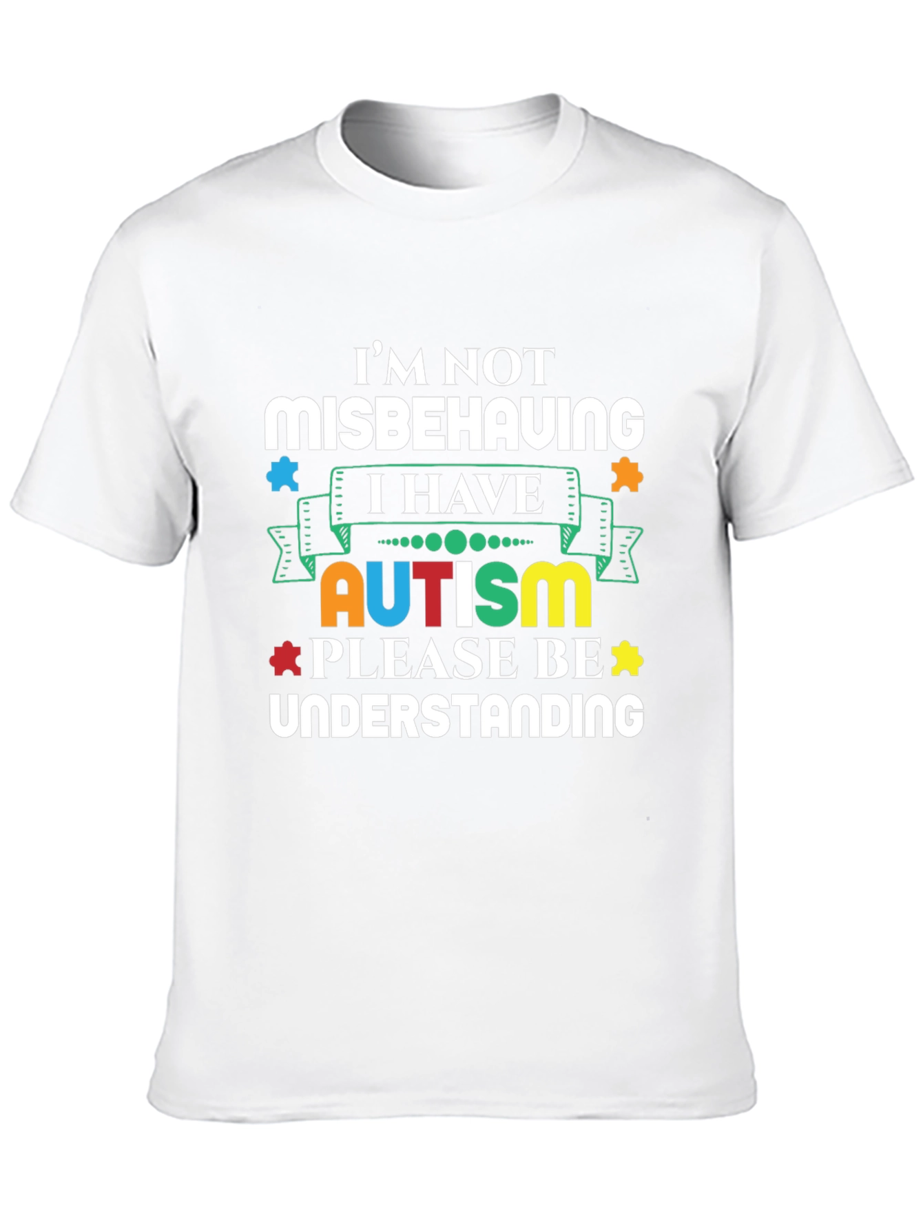 Black Autism Awareness Graphic T-Shirt view 10
