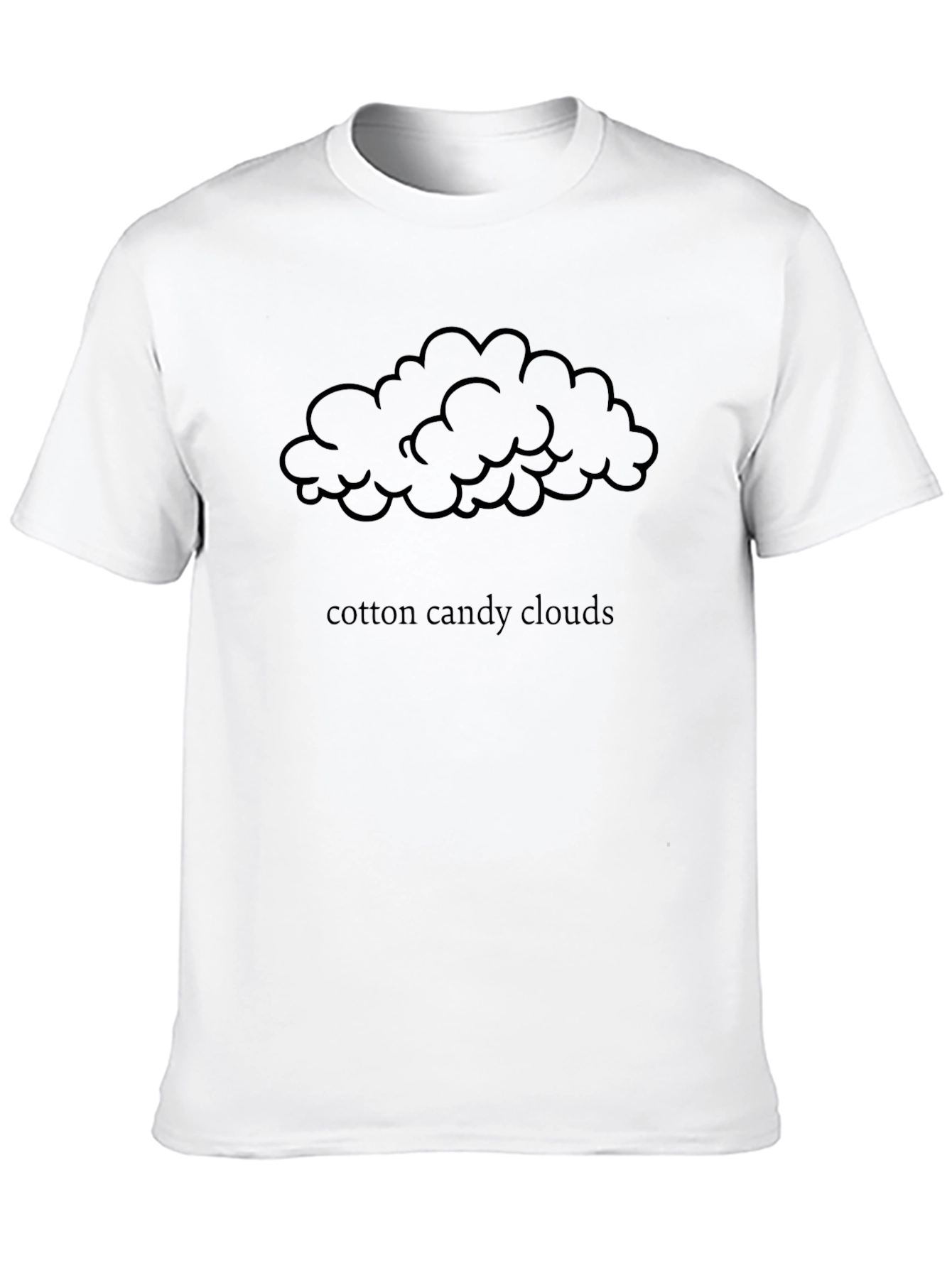 Black Cotton Candy Clouds Graphic Tee - Black view 10