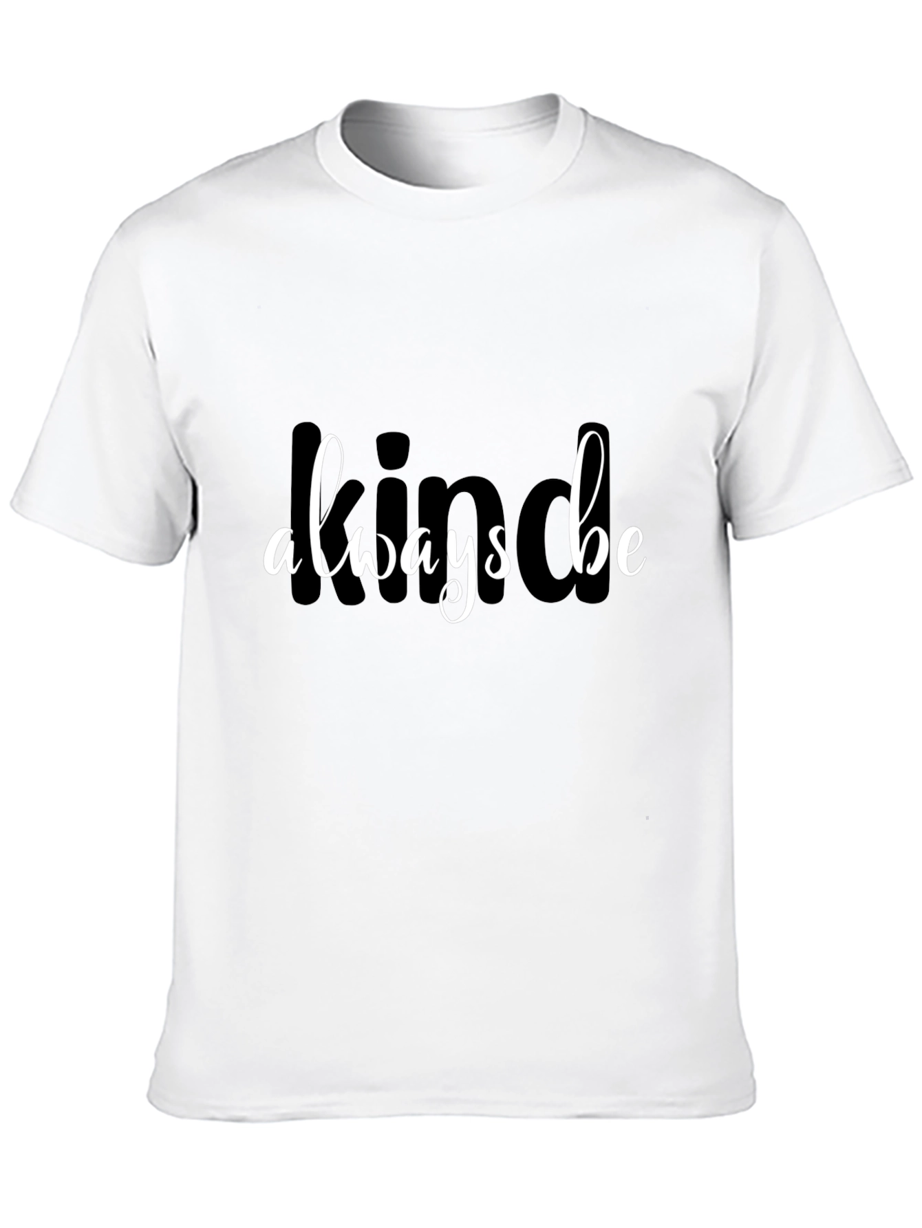Black Always Be Kind Graphic Tee - Unisex Black T-Shirt view 10