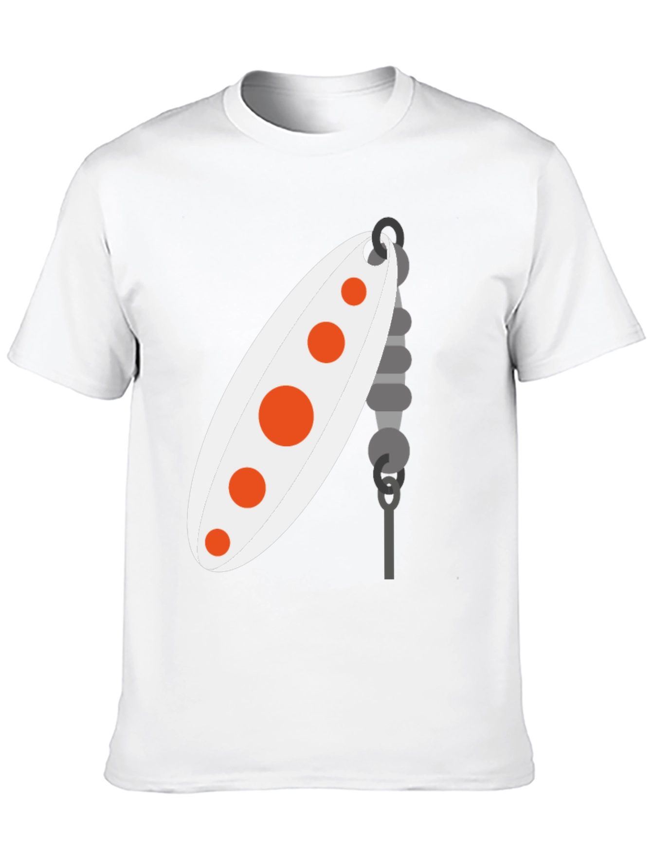 Black Fishing Lure Graphic Tee - Black Cotton T-Shirt view 10