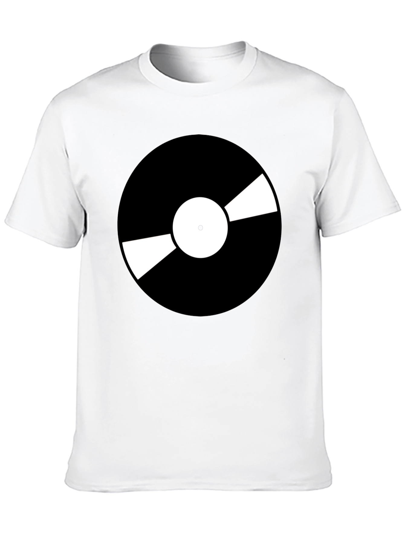 Black Retro Vinyl Record Graphic T-Shirt - Cool Music Lover Tee view 10