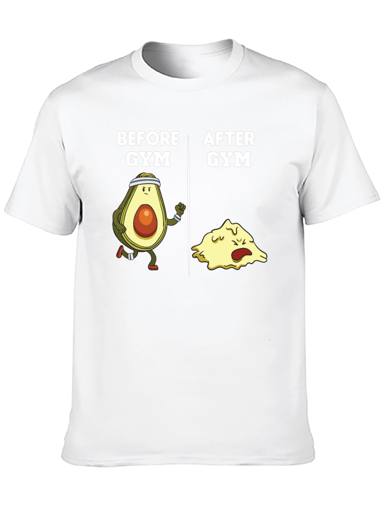 Black Funny Gym Avocado Black T-Shirt view 10