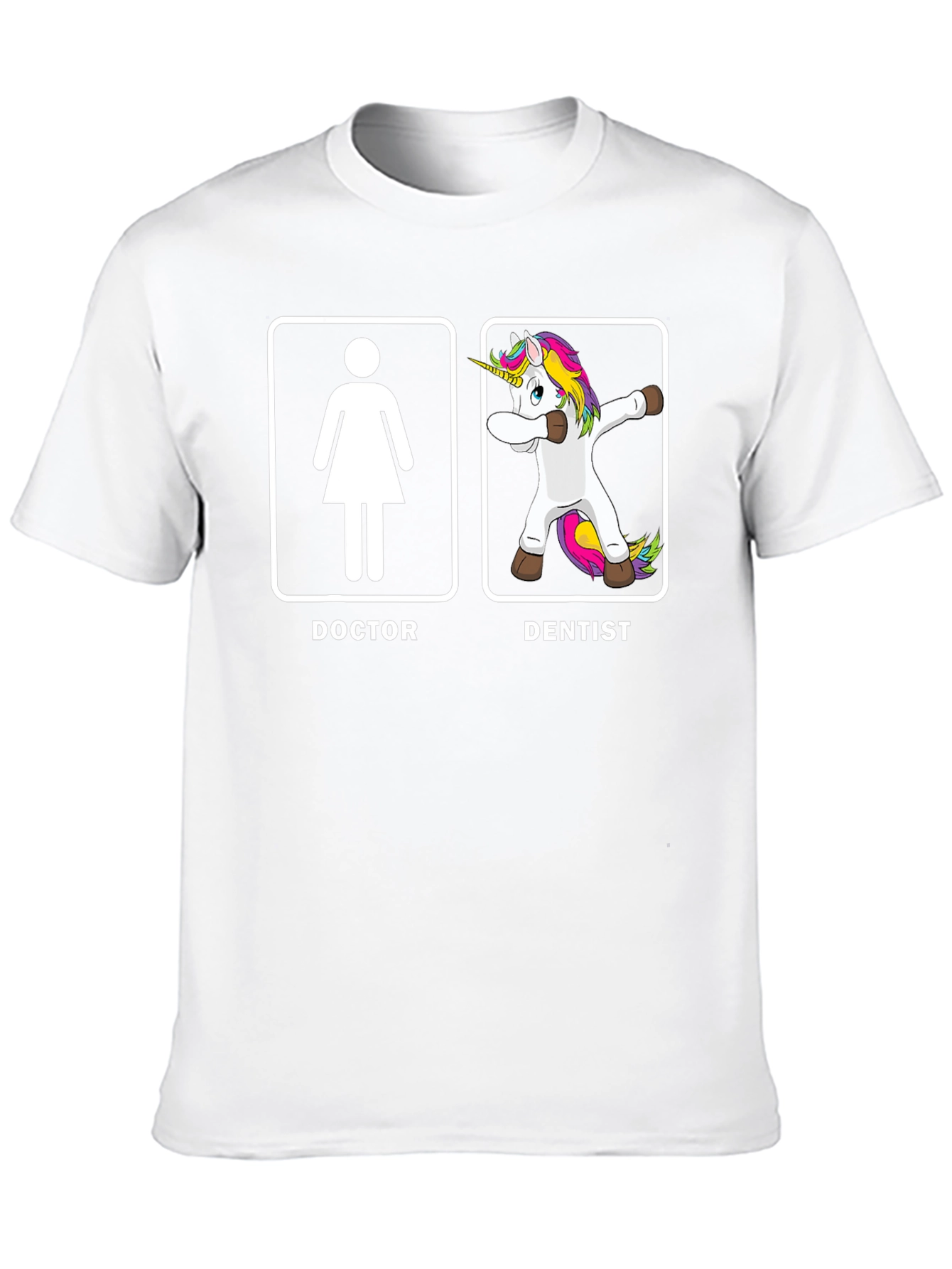 Black Funny Doctor Dentist T-Shirt - Unicorn Dab Humor Tee view 10