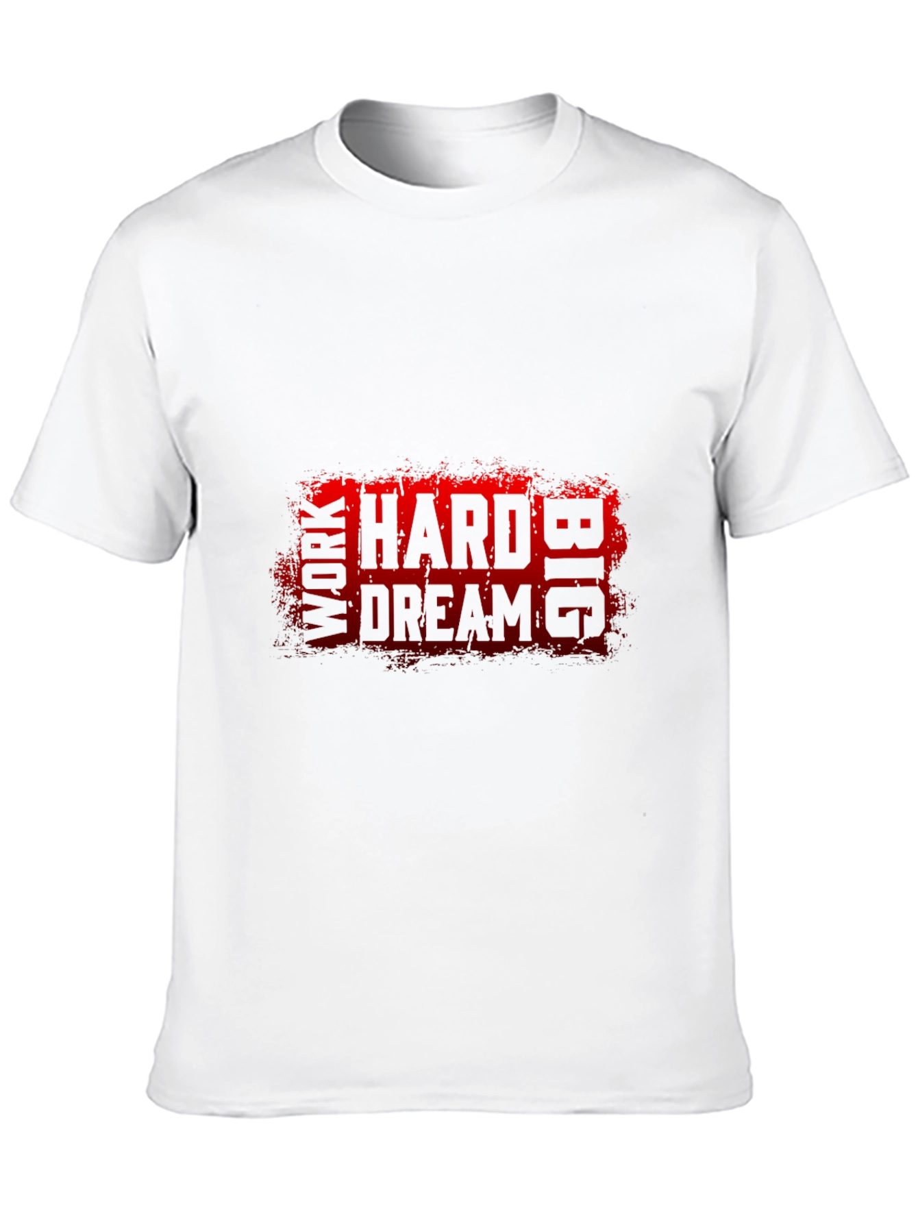 Black Work Hard Dream Big Graphic Black T-Shirt view 10