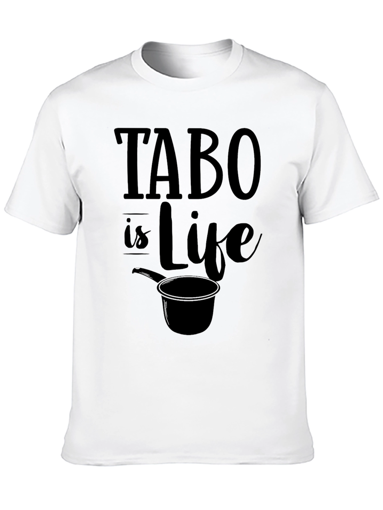 Black Tabo Is Life Graphic Tee - Novelty Statement T-Shirt view 10
