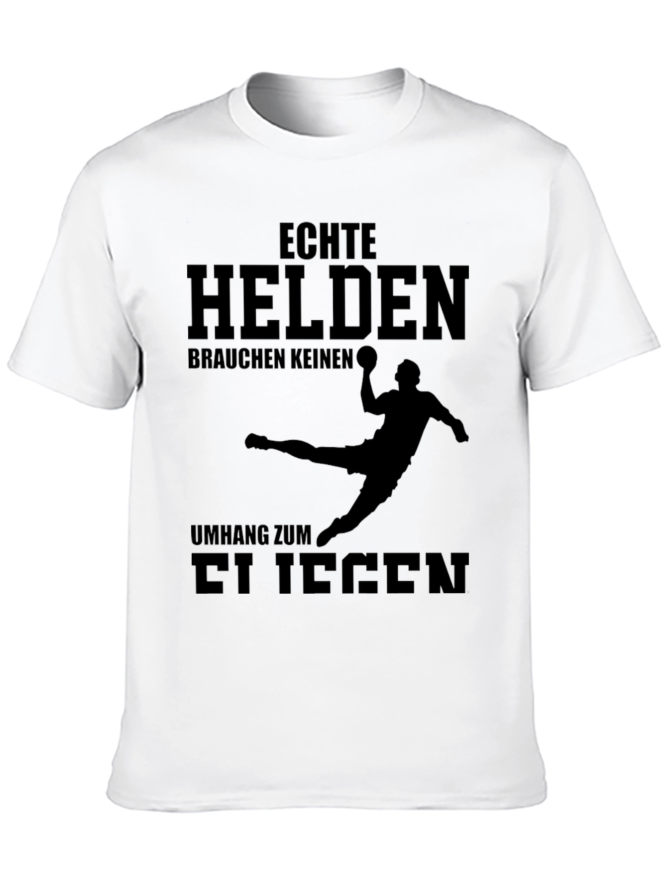 Black Echte Helden T-Shirt - Handball Design view 10