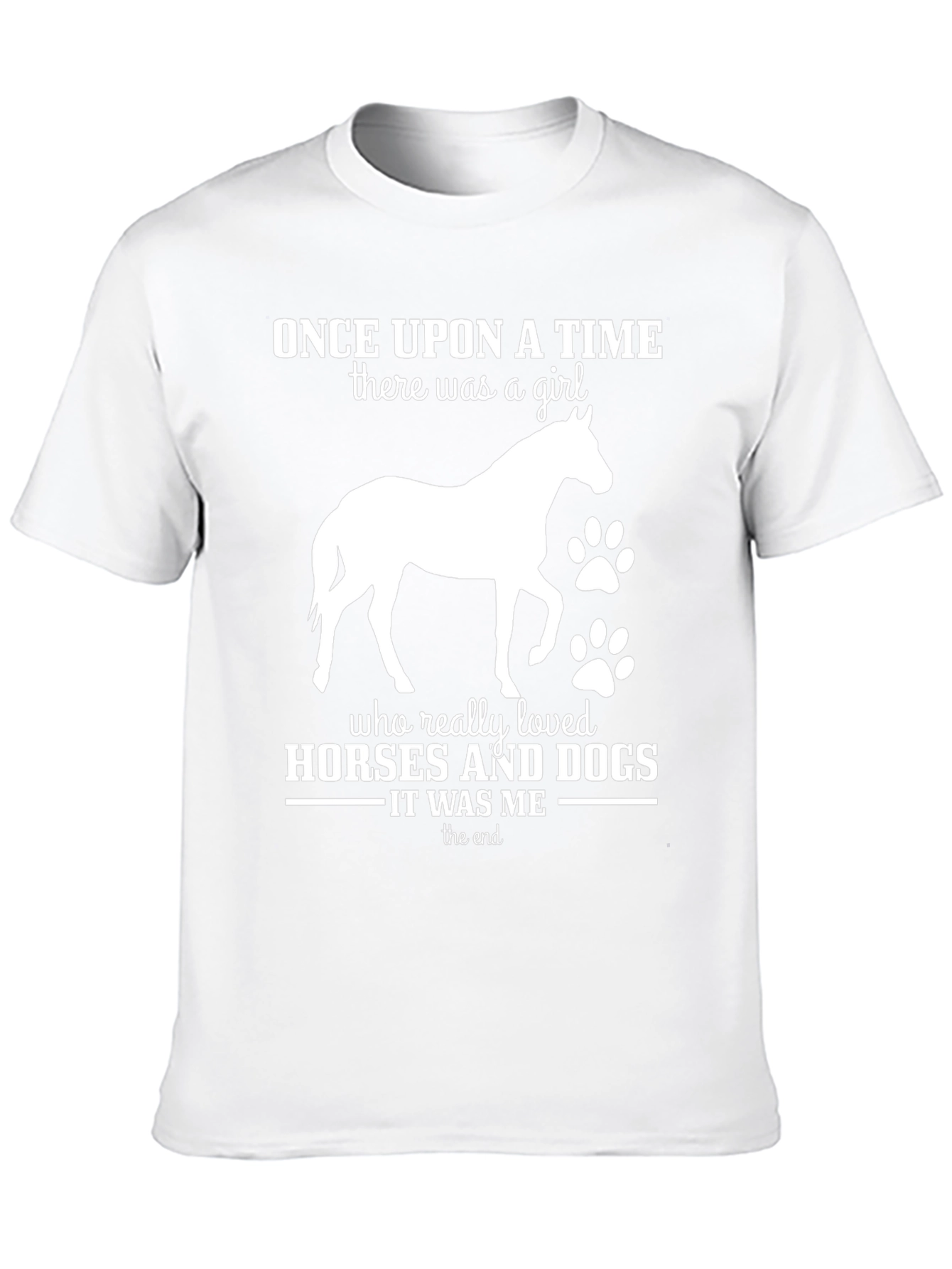Black Horse and Dog Lover T-Shirt - Once Upon a Time view 10