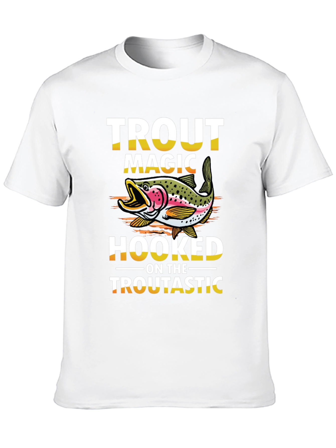 Black Trout Magic T-Shirt - Hooked on the Trouttastic view 10