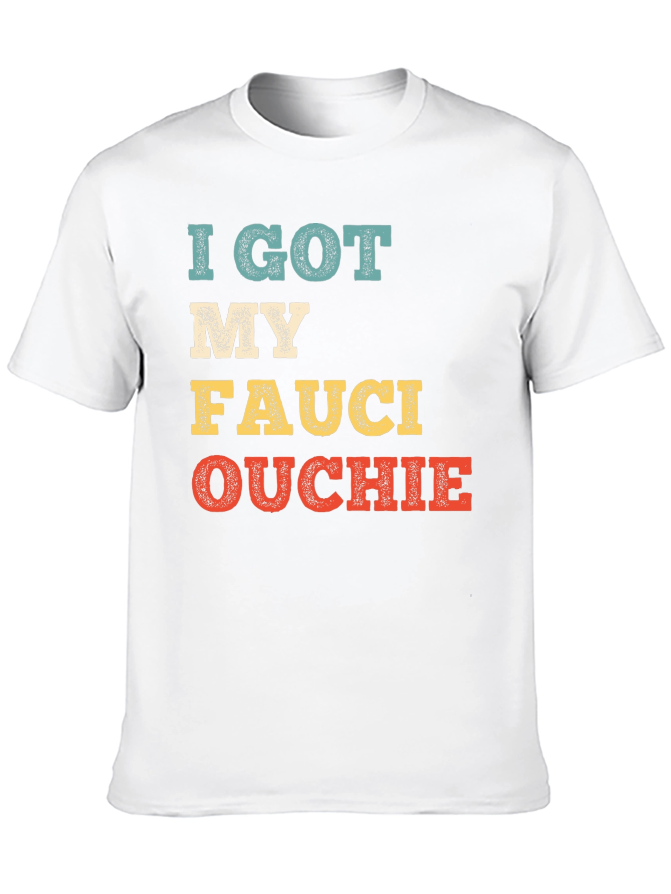 Black I Got My Fauci Ouchie T-Shirt view 10