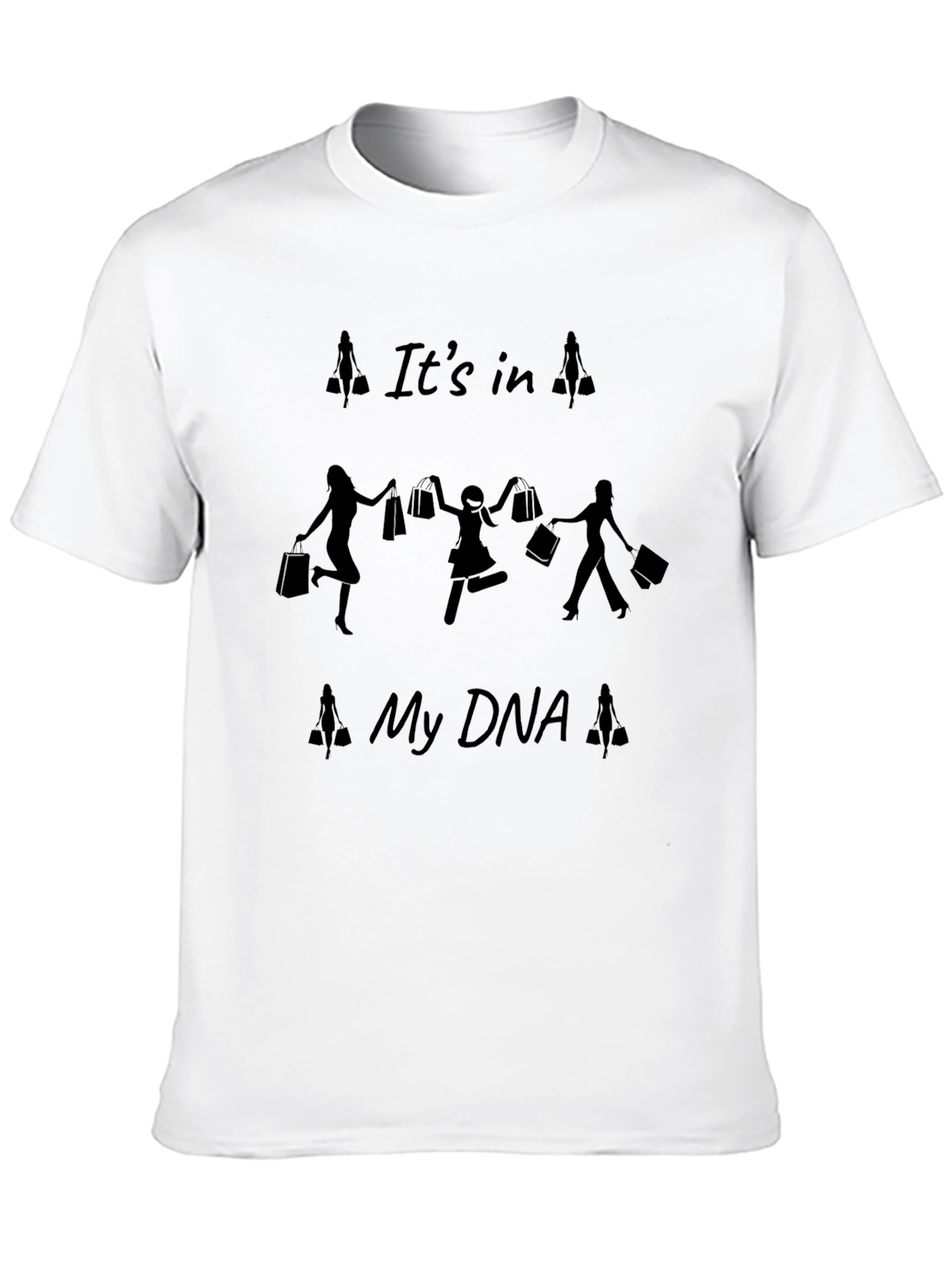 Black It's in My DNA Shopping T-Shirt view 10