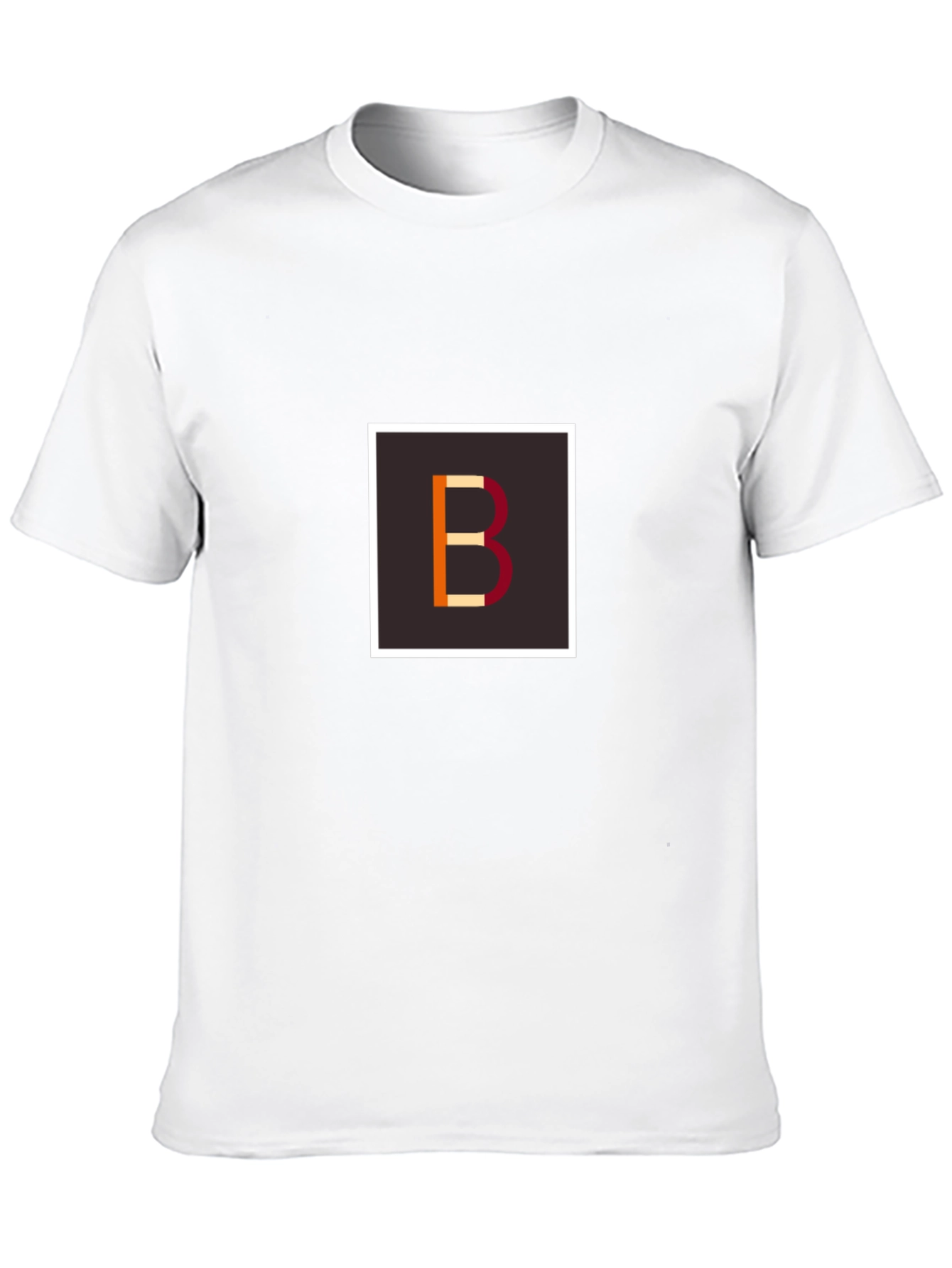 Black Modern Letter B Graphic Tee - Stylish Unisex Shirt view 10