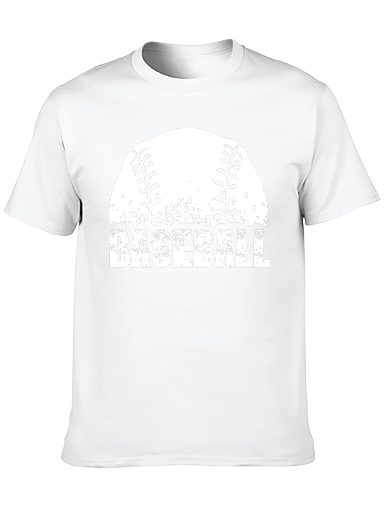 Black Baseball Graphic T-Shirt - Distressed Design view 10