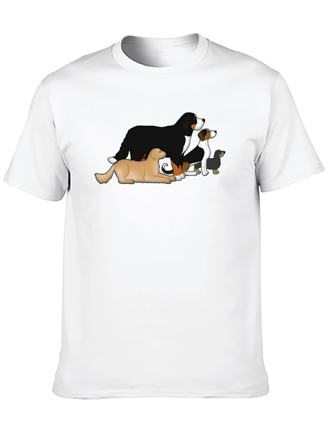 Black Dog Breed T-Shirt - Black Cotton Blend view 10