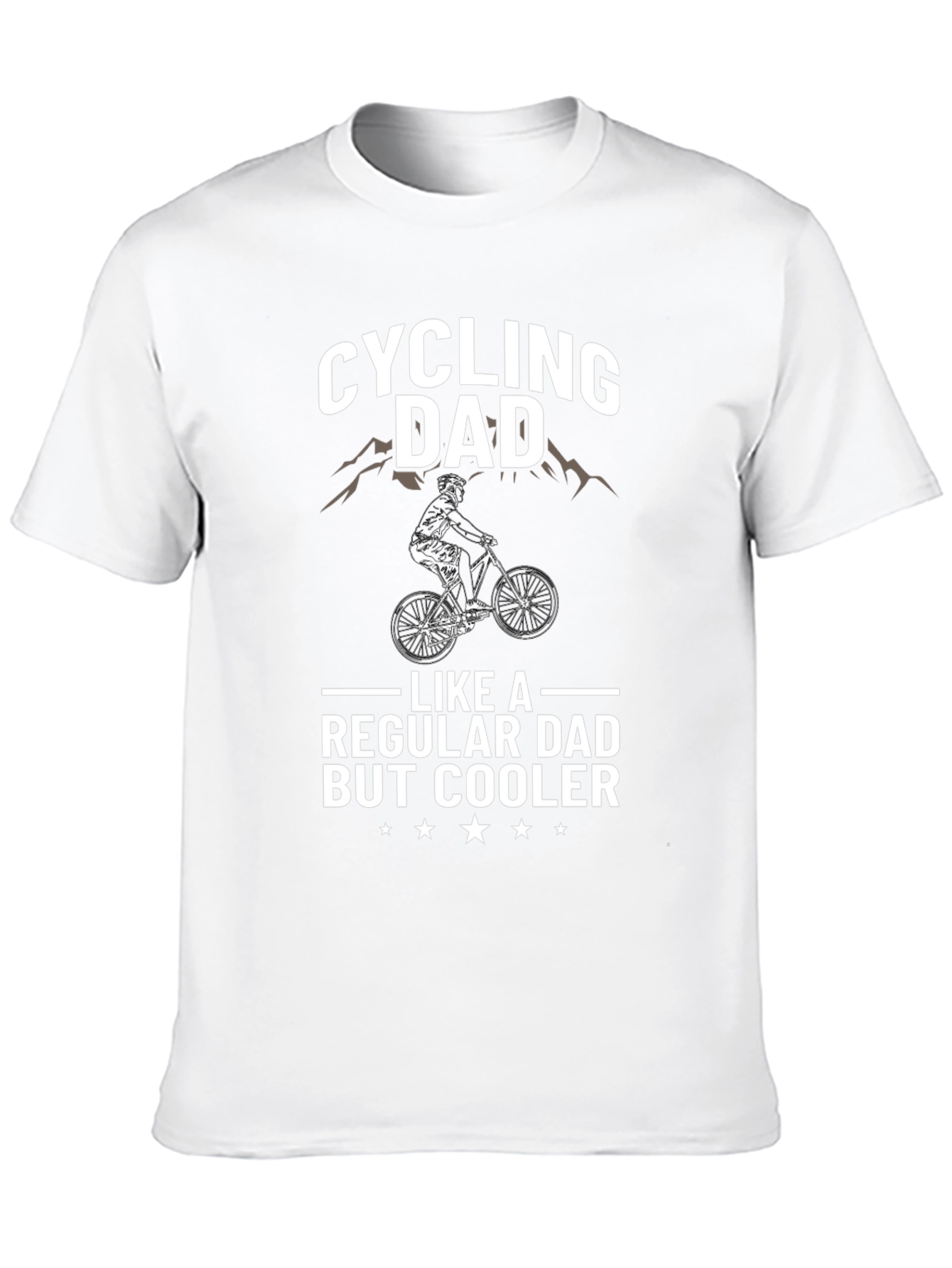 Black Cycling Dad T-Shirt - Regular Dad But Cooler view 10