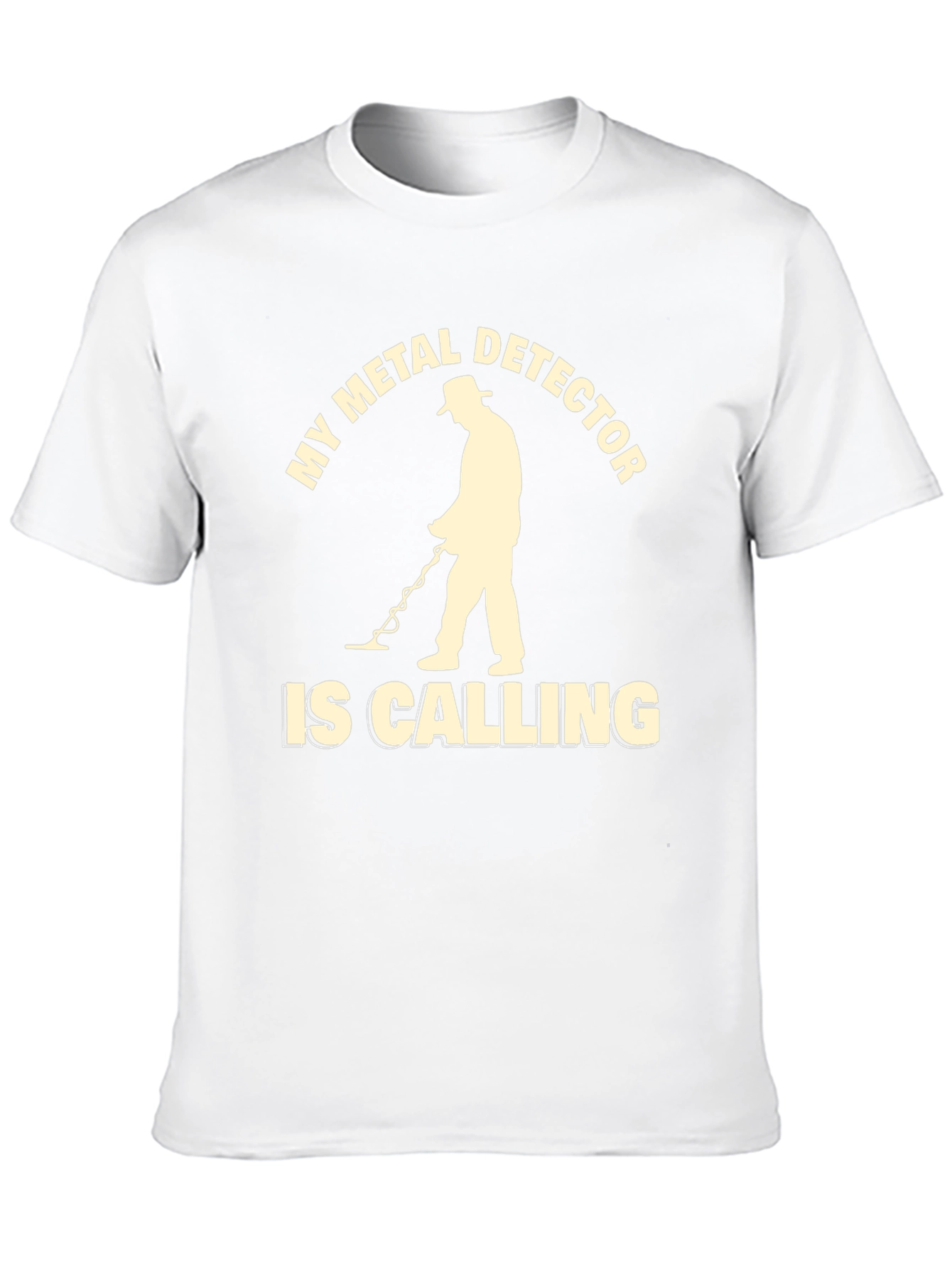 Black Metal Detector Calling T-Shirt view 10