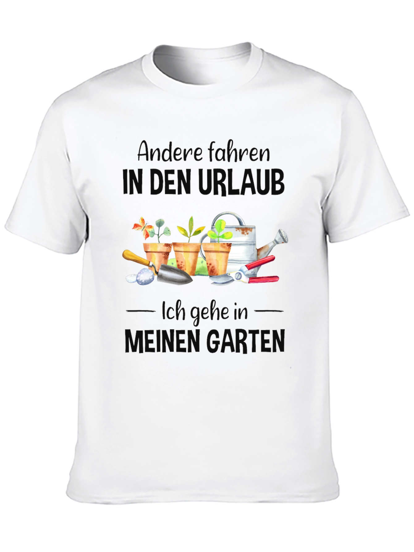 Black Gardening Hobby T-Shirt: My Happy Place view 10