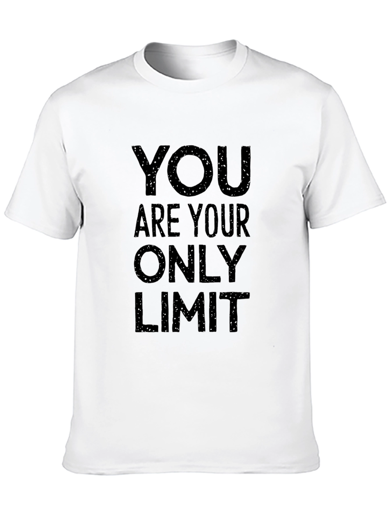 Black Motivational T-Shirt: You Are Your Only Limit view 10