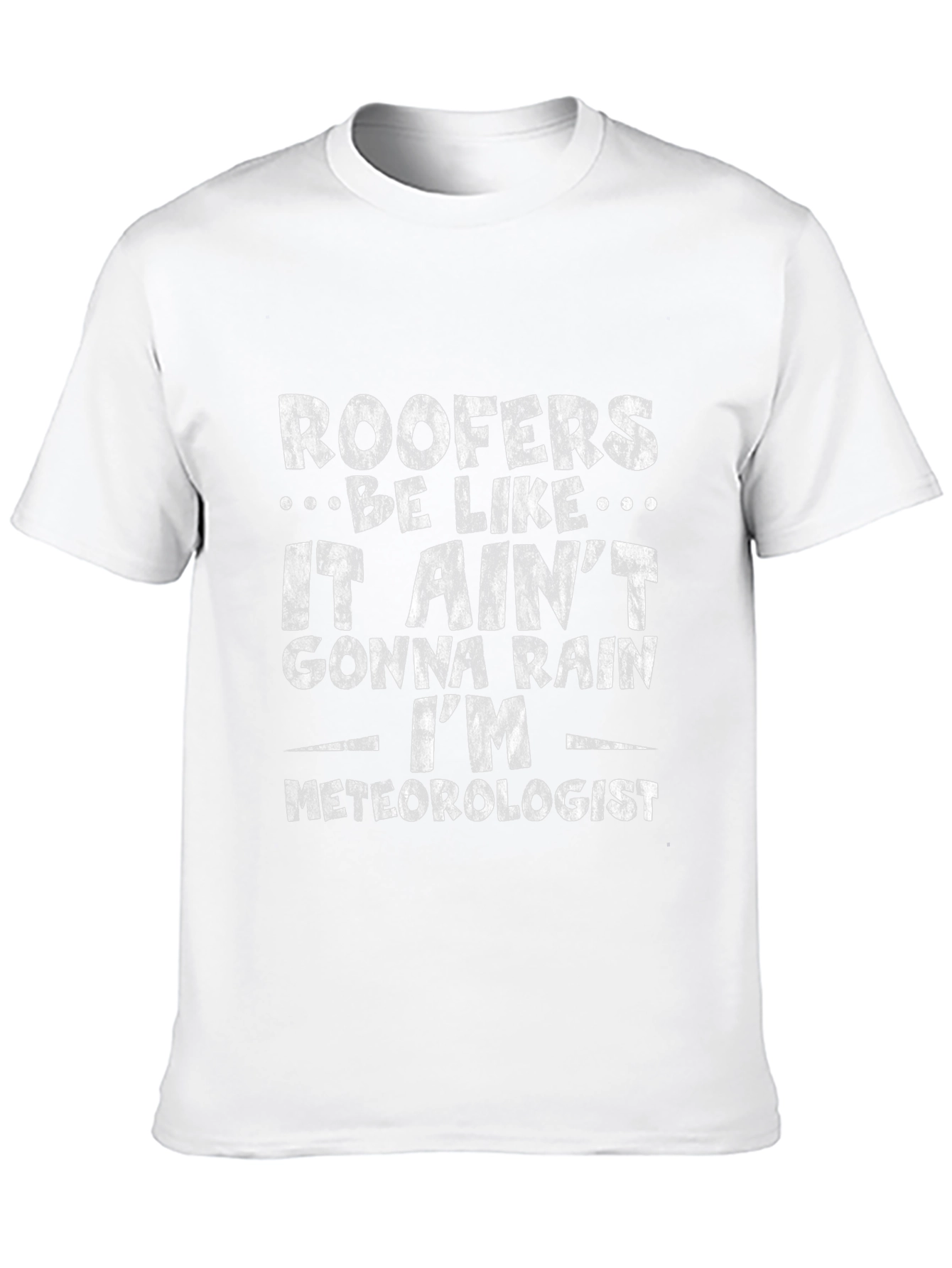 Black Roofer Meteorologist Graphic T-Shirt view 10