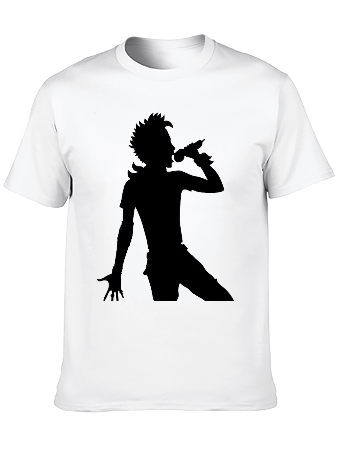 Black Silhouette Singer Black T-Shirt view 10
