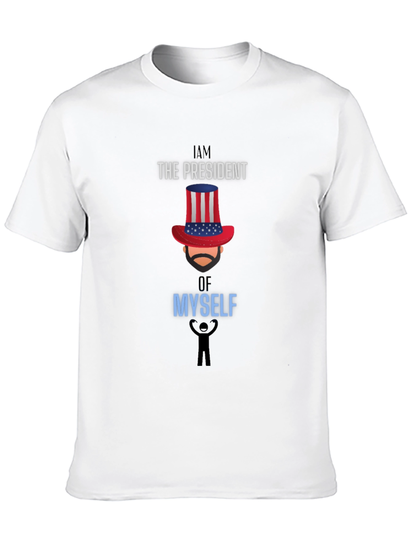 Black I Am The President Of Myself Graphic Tee view 10