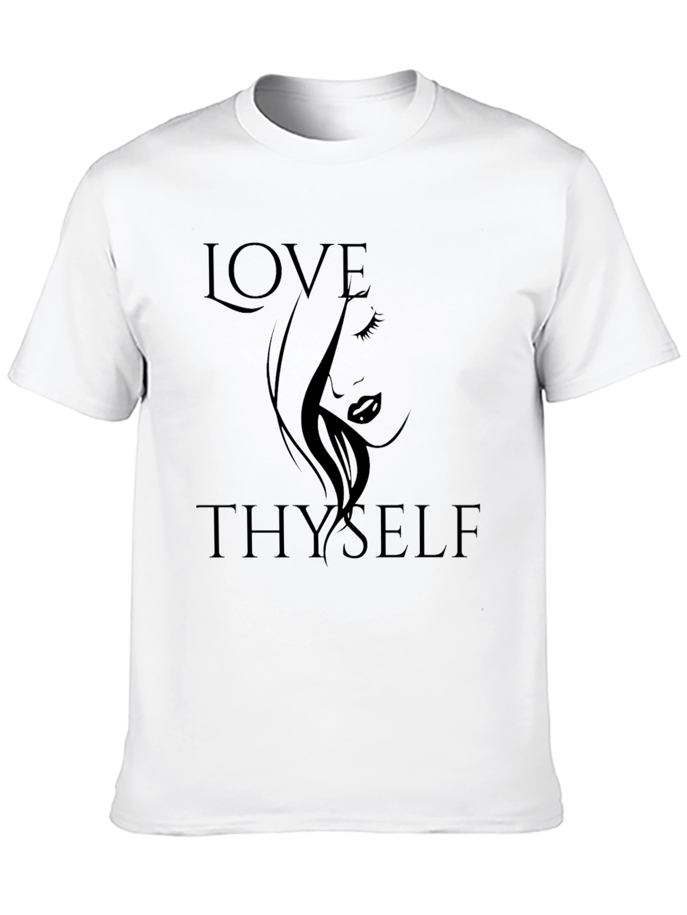 Black Love Thyself Black Graphic Tee view 10
