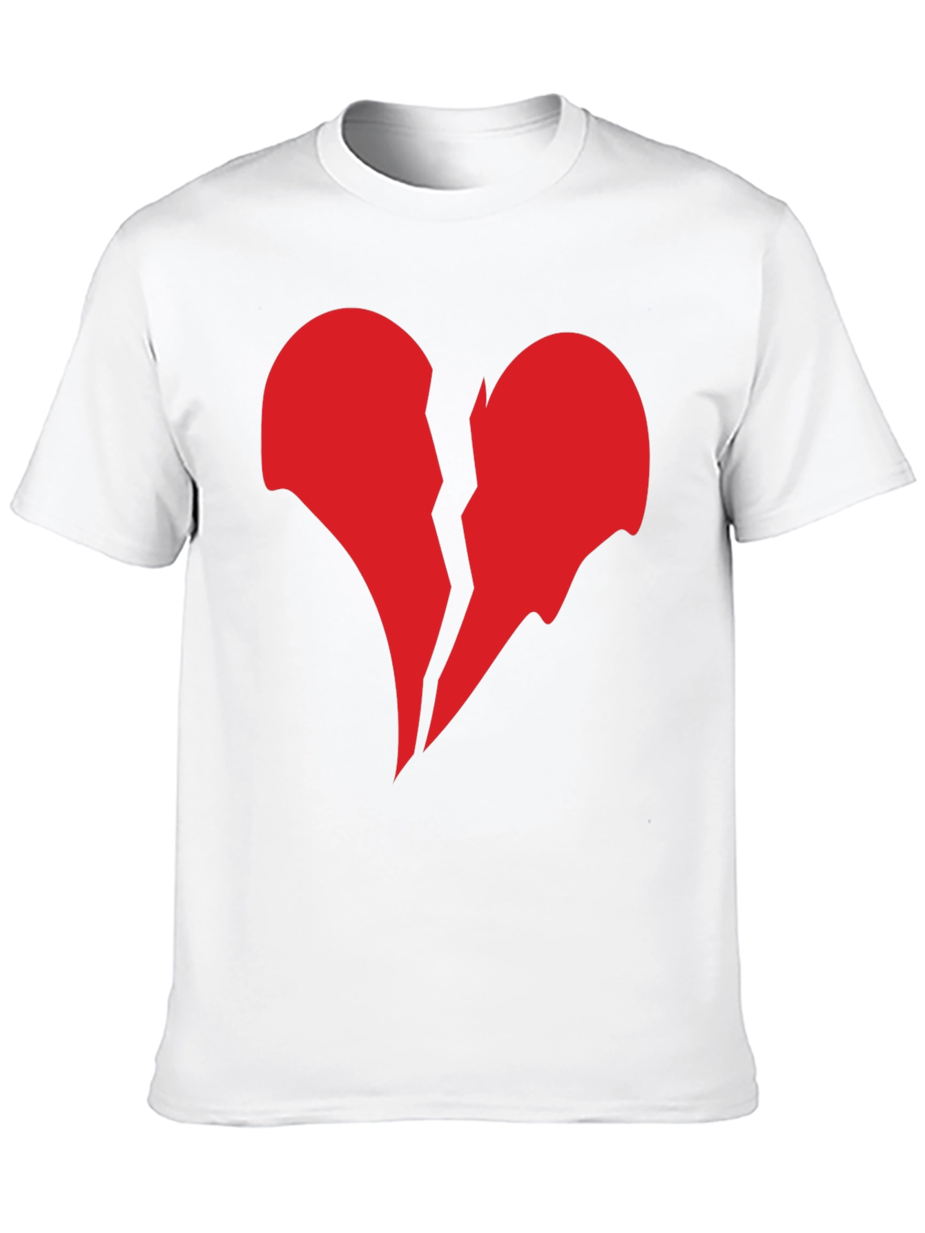Black Broken Heart Graphic Black T-Shirt view 10