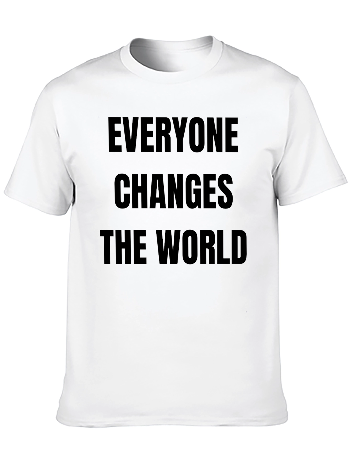 Black Everyone Changes The World T-Shirt - Black view 10