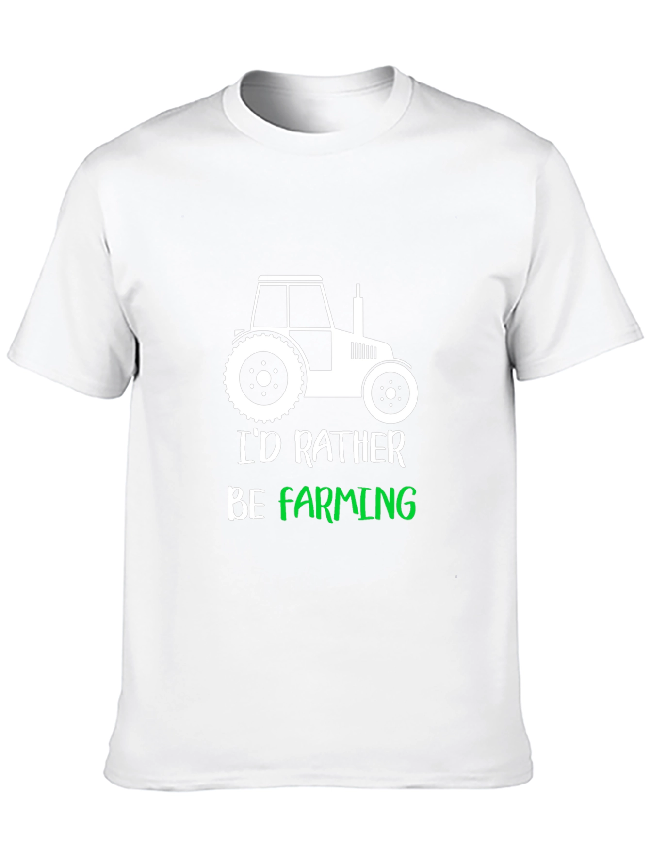 Black Farming T-Shirt: "I'd Rather Be Farming" Tee view 10