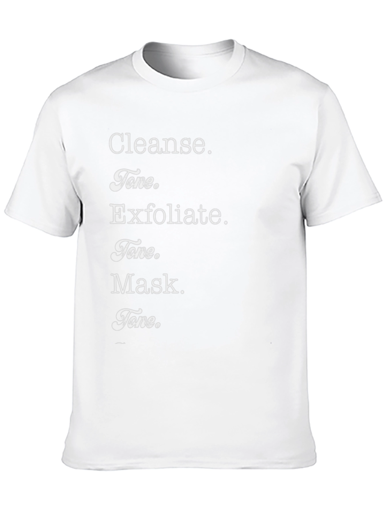 Black Cleanse Tone Exfoliate Mask T-Shirt - Beauty Routine view 10
