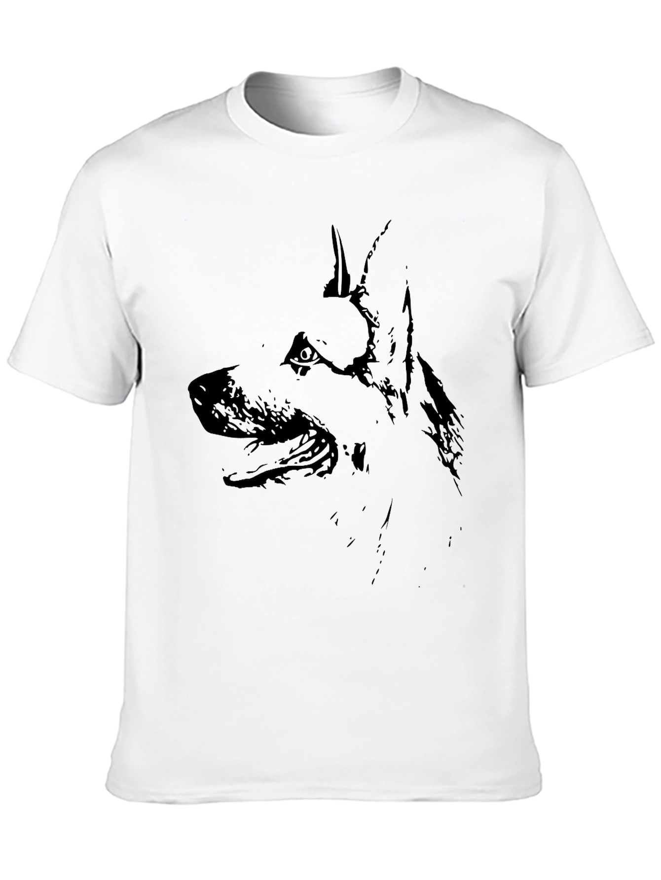 Black Black Dog Silhouette T-Shirt view 10