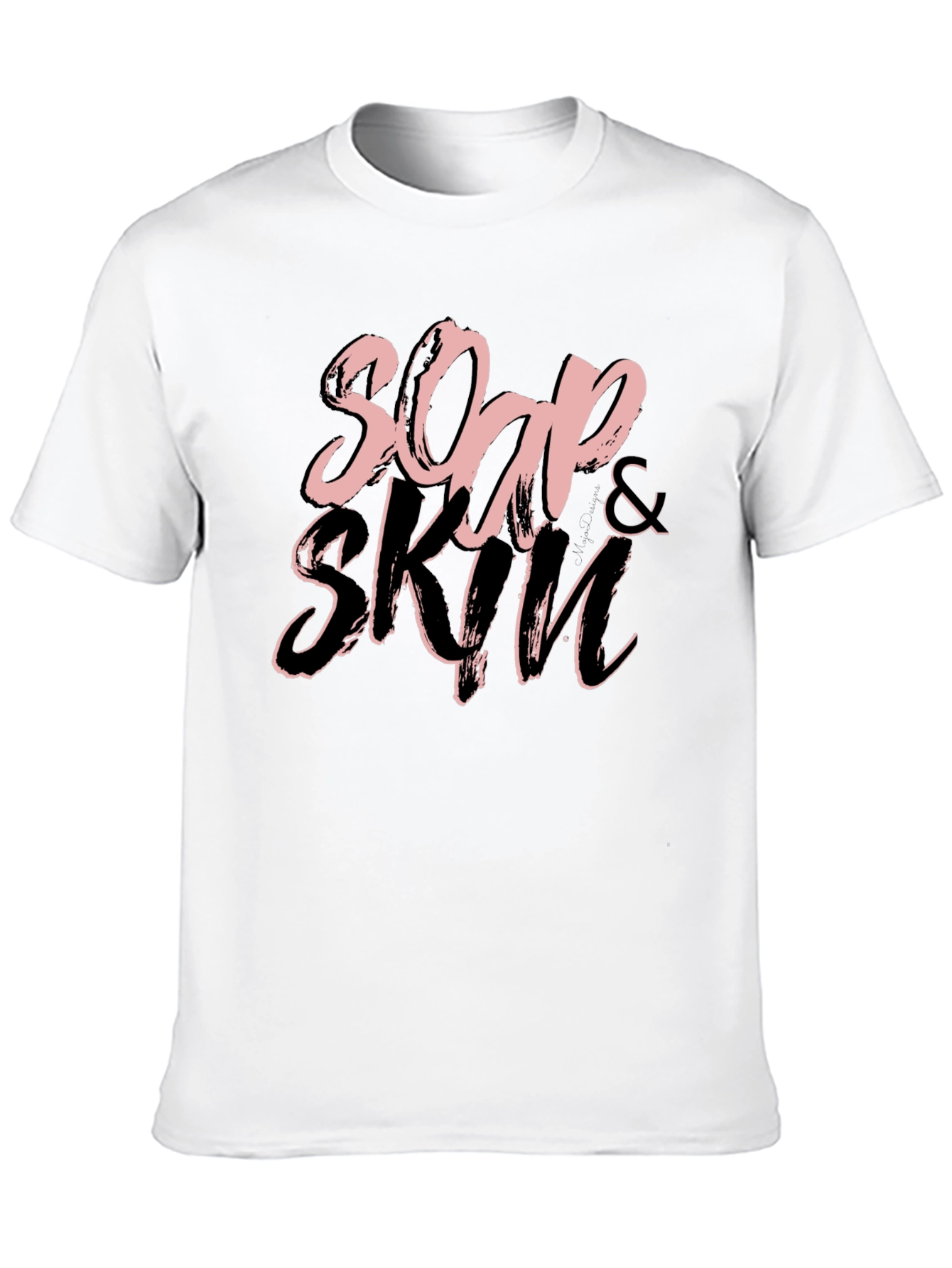 Black Soap & Skin Black Graphic T-Shirt view 10