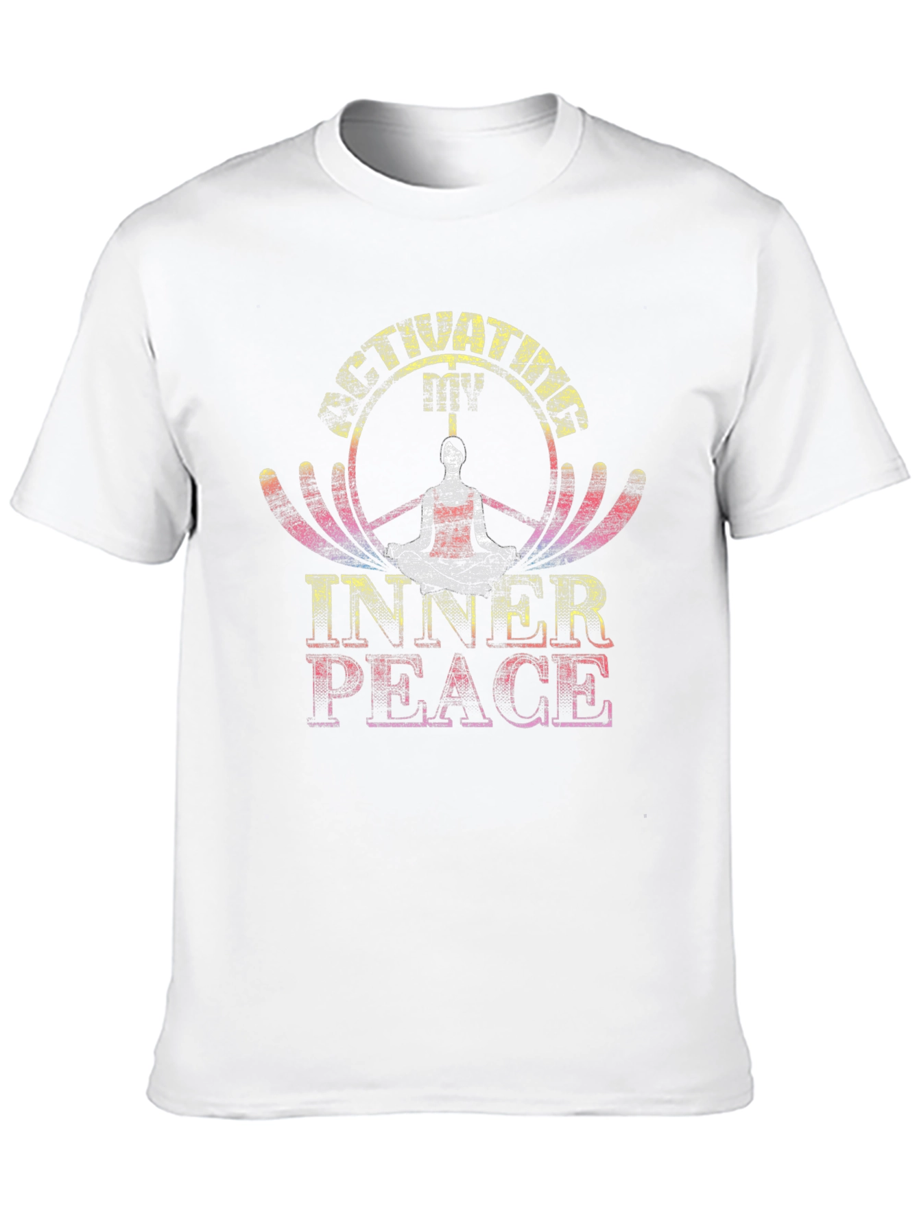 Black Inner Peace Graphic Tee - Meditative Style view 10