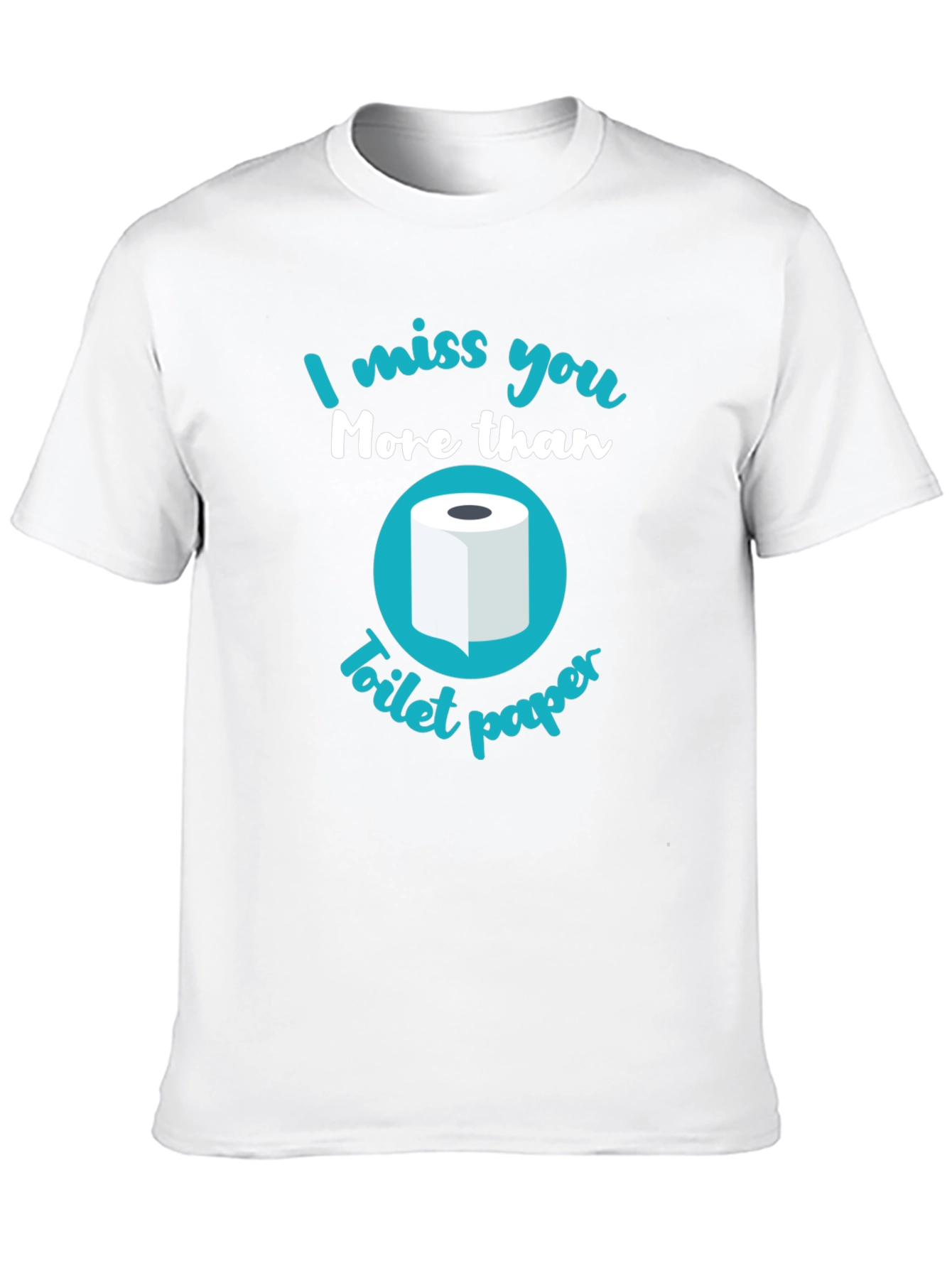 Black Funny Toilet Paper Graphic T-Shirt view 10