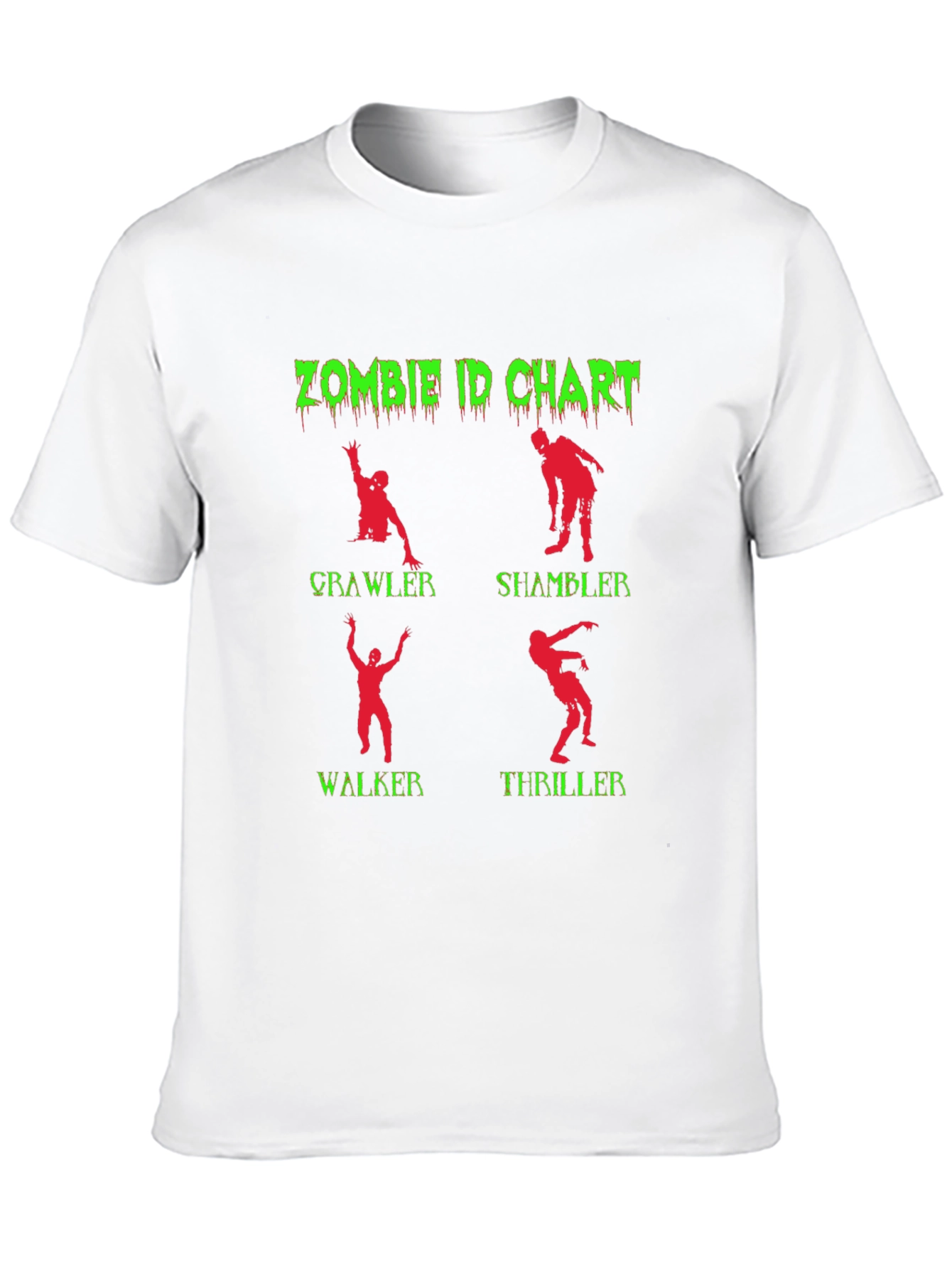 Black Zombie ID Chart Graphic Tee view 10