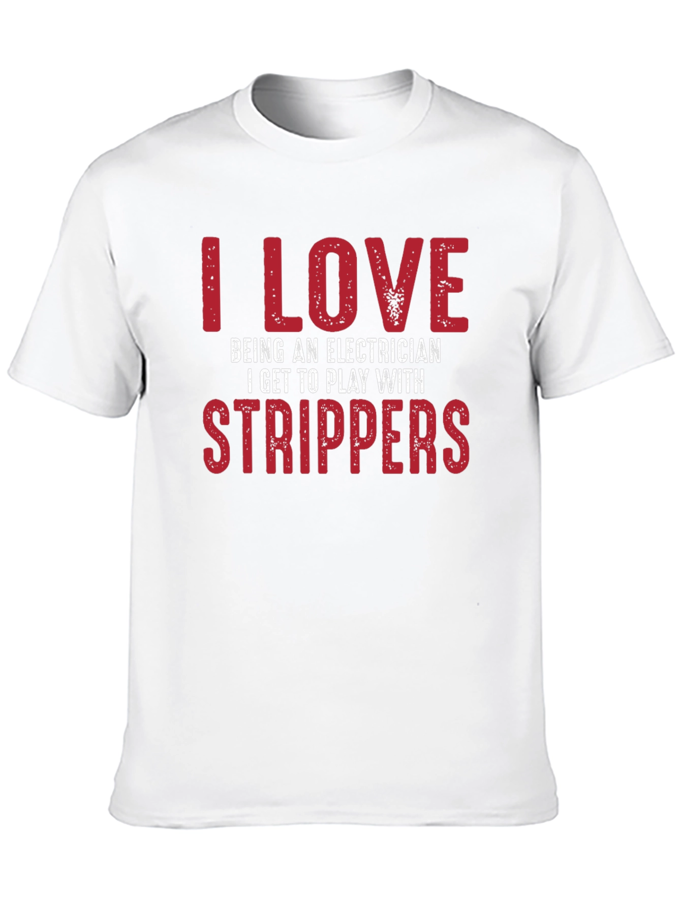 Black Electrician Strippers T-Shirt Funny Joke view 10