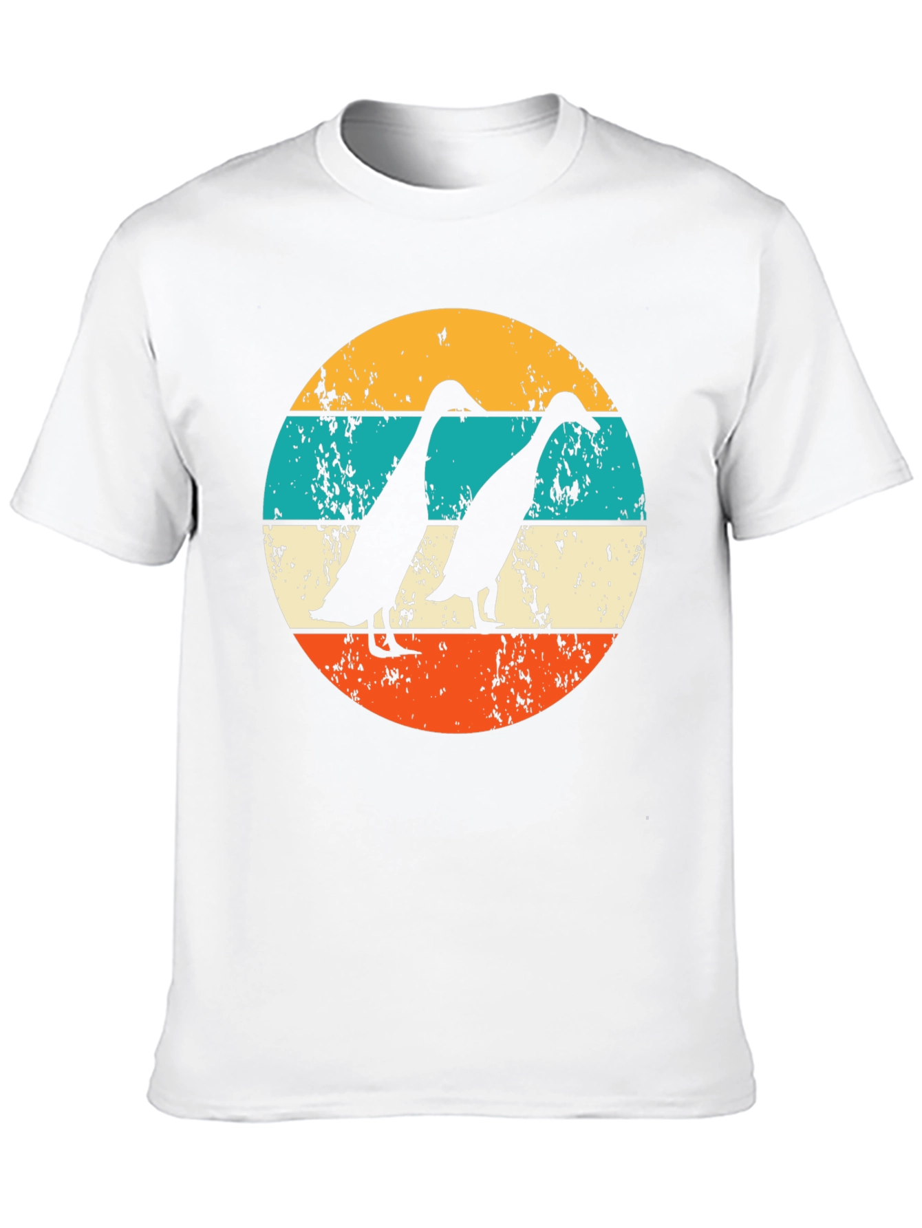 Black Vintage Indian Runner Ducks T-Shirt view 10