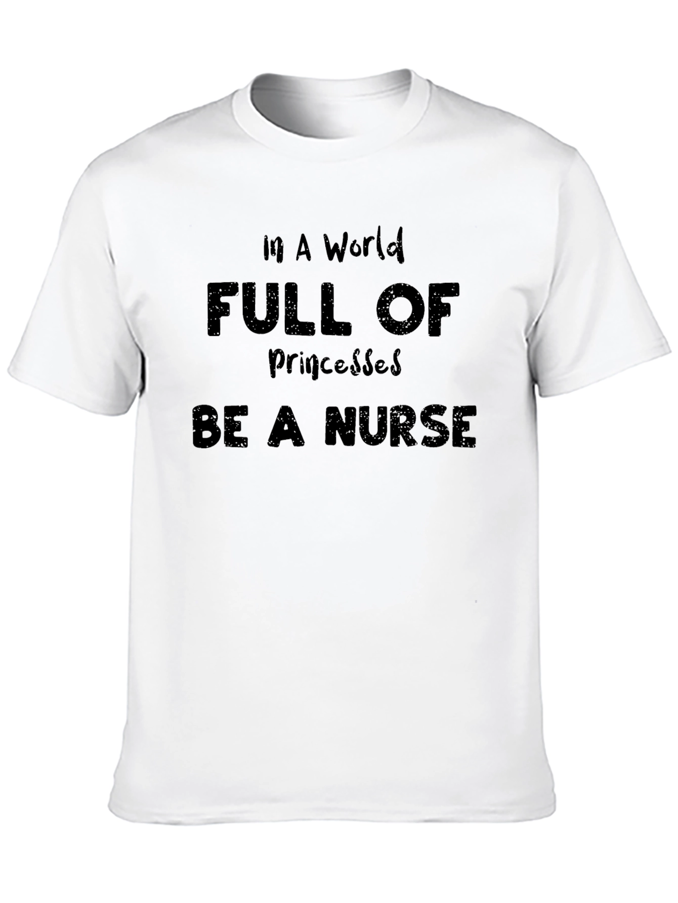 Black Be A Nurse Graphic Tee - Unisex Cotton T-Shirt view 10