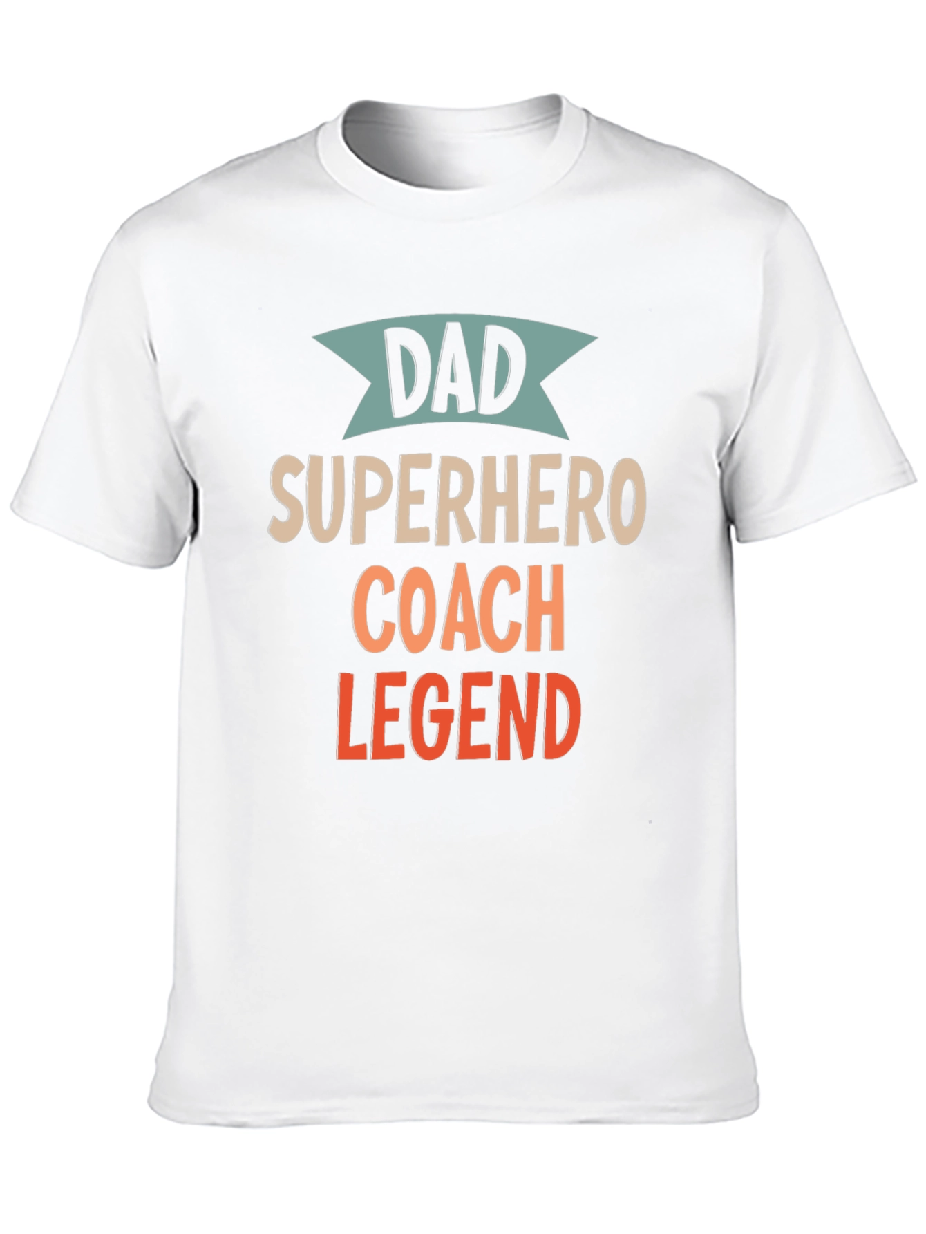 Black Dad Superhero Coach Legend T-Shirt view 10