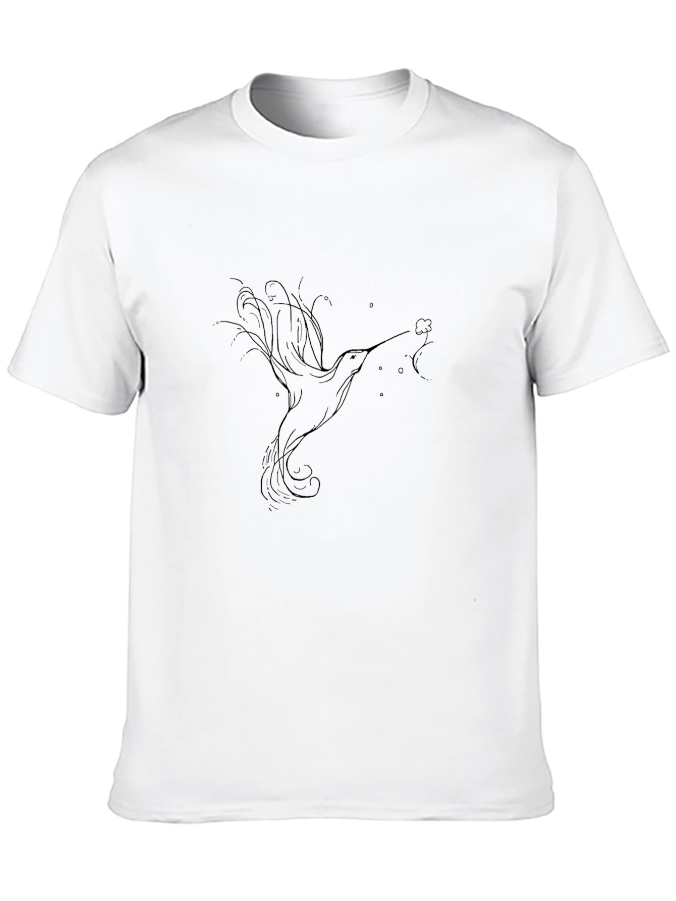 Black Hummingbird Graphic Black T-Shirt view 10