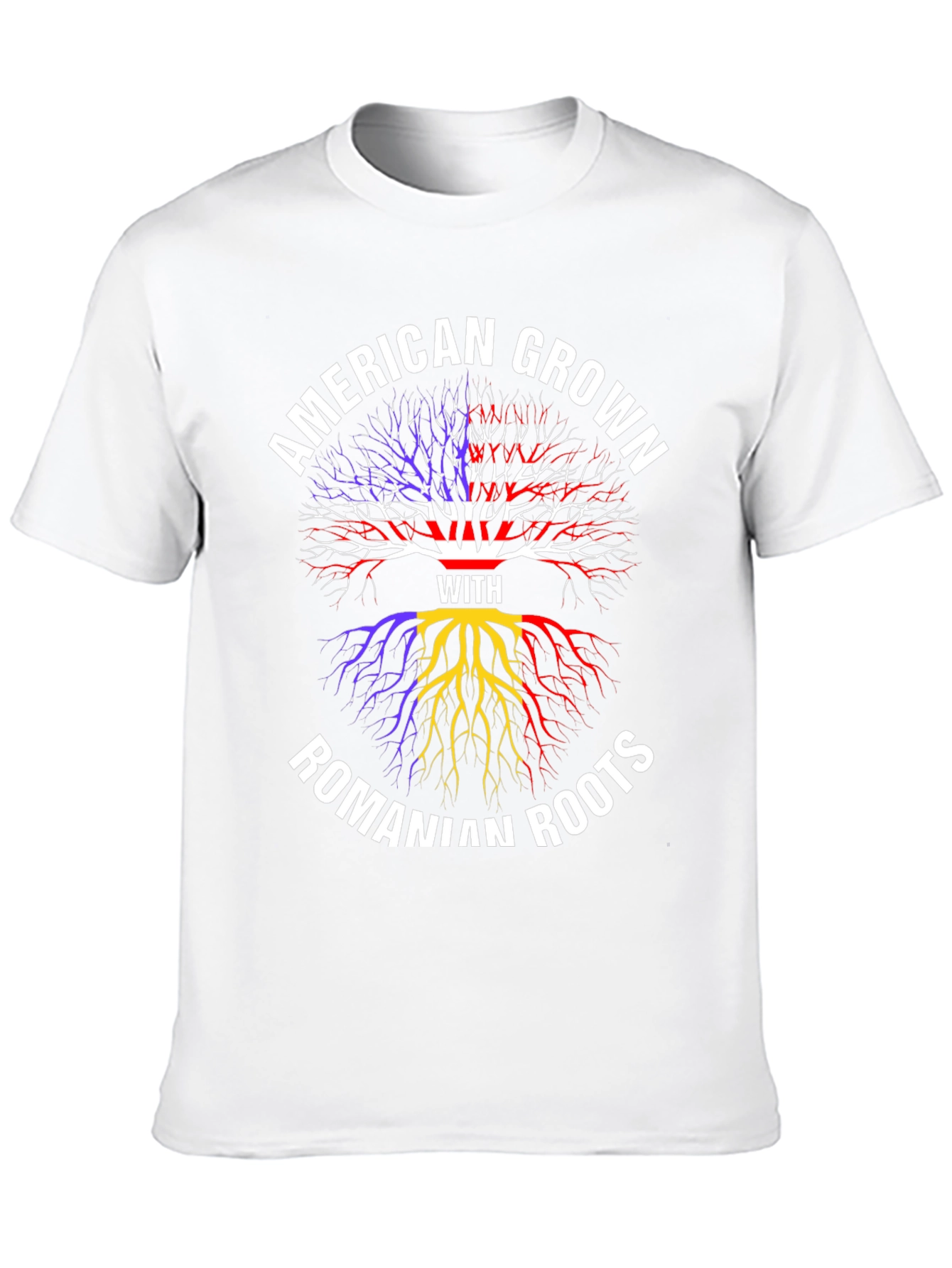 Black American Grown Romanian Roots T-Shirt view 10
