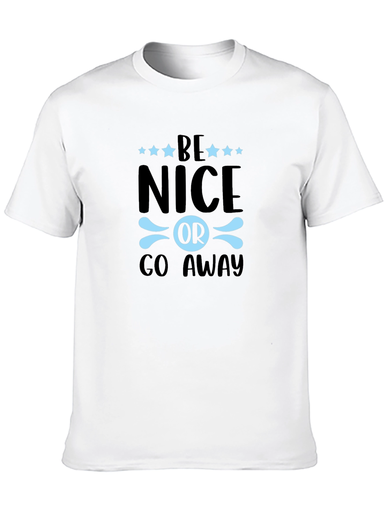 Black Be Nice Or Go Away Graphic T-Shirt - Black view 10