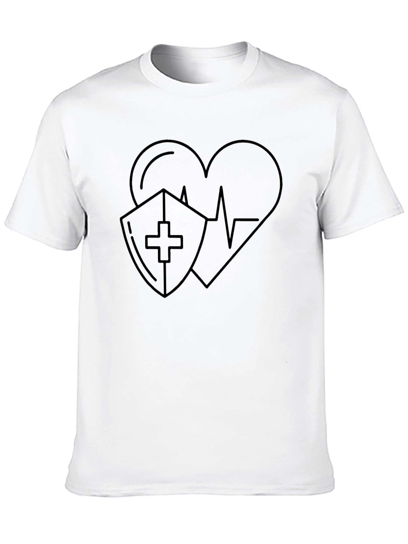 Black Heart Shield T-Shirt - Stylish Protection view 10