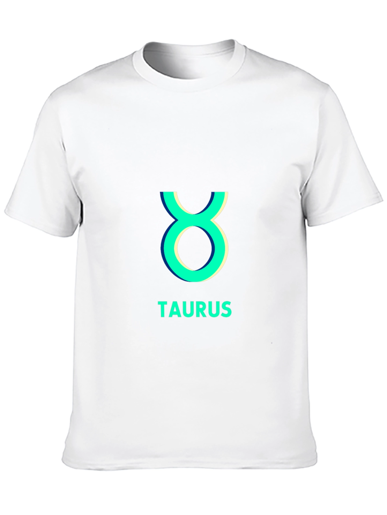Black Taurus Zodiac Sign Black T-Shirt view 10