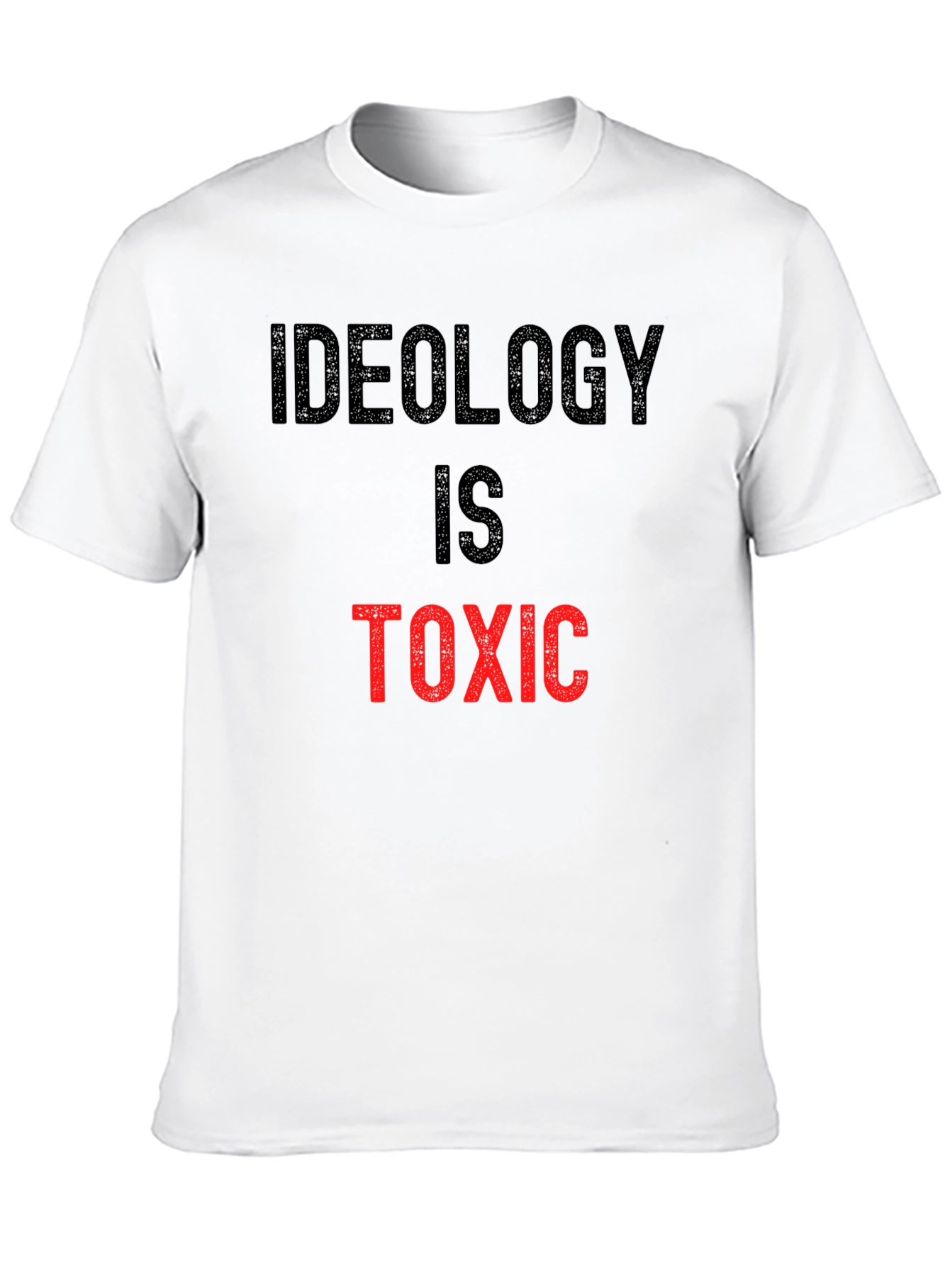 Black Ideology is Toxic Graphic Tee - Anti-Ideology Statement Shirt view 10