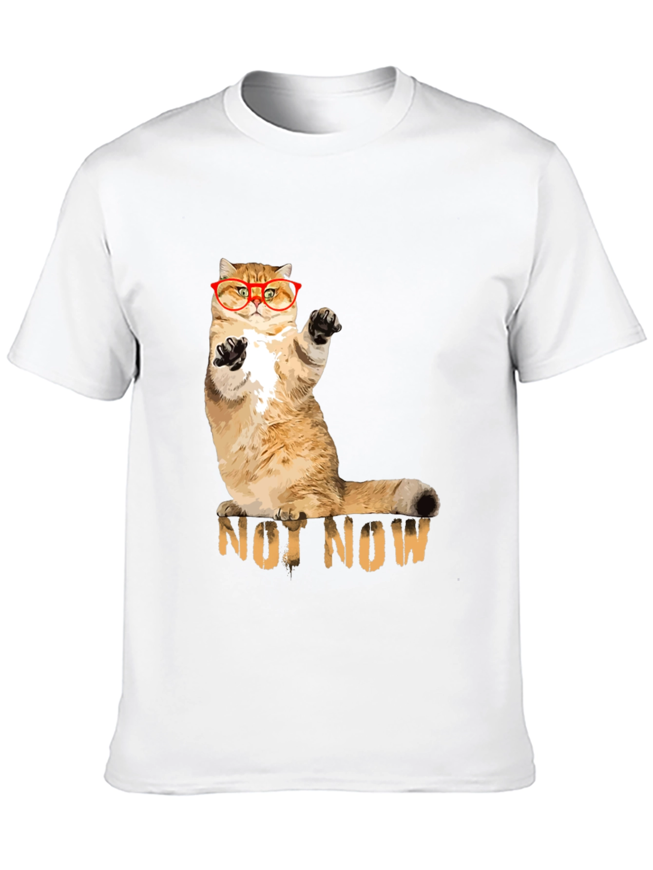 Black Not Now Cat T-Shirt - Funny Cat Lover Tee view 10